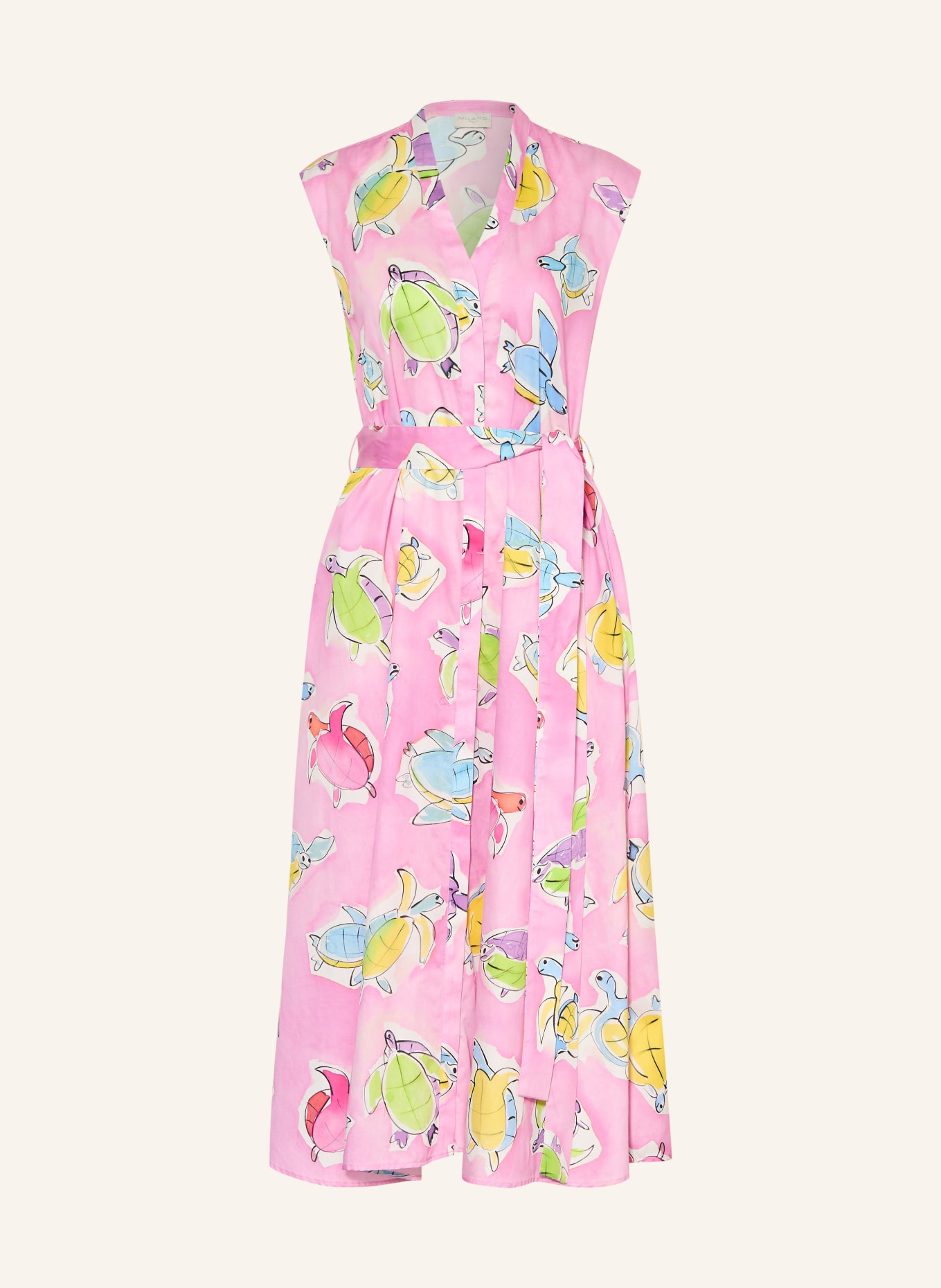 MILANO ITALY Kleid: ROSA / GELB / WEISS