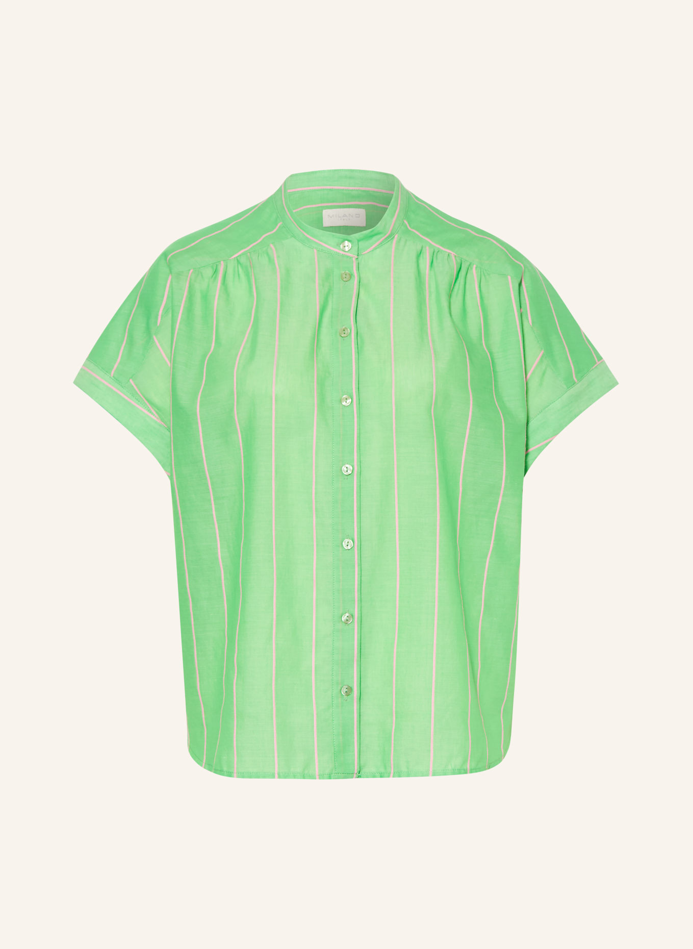 MILANO ITALY chemisier: VERT / ROSE