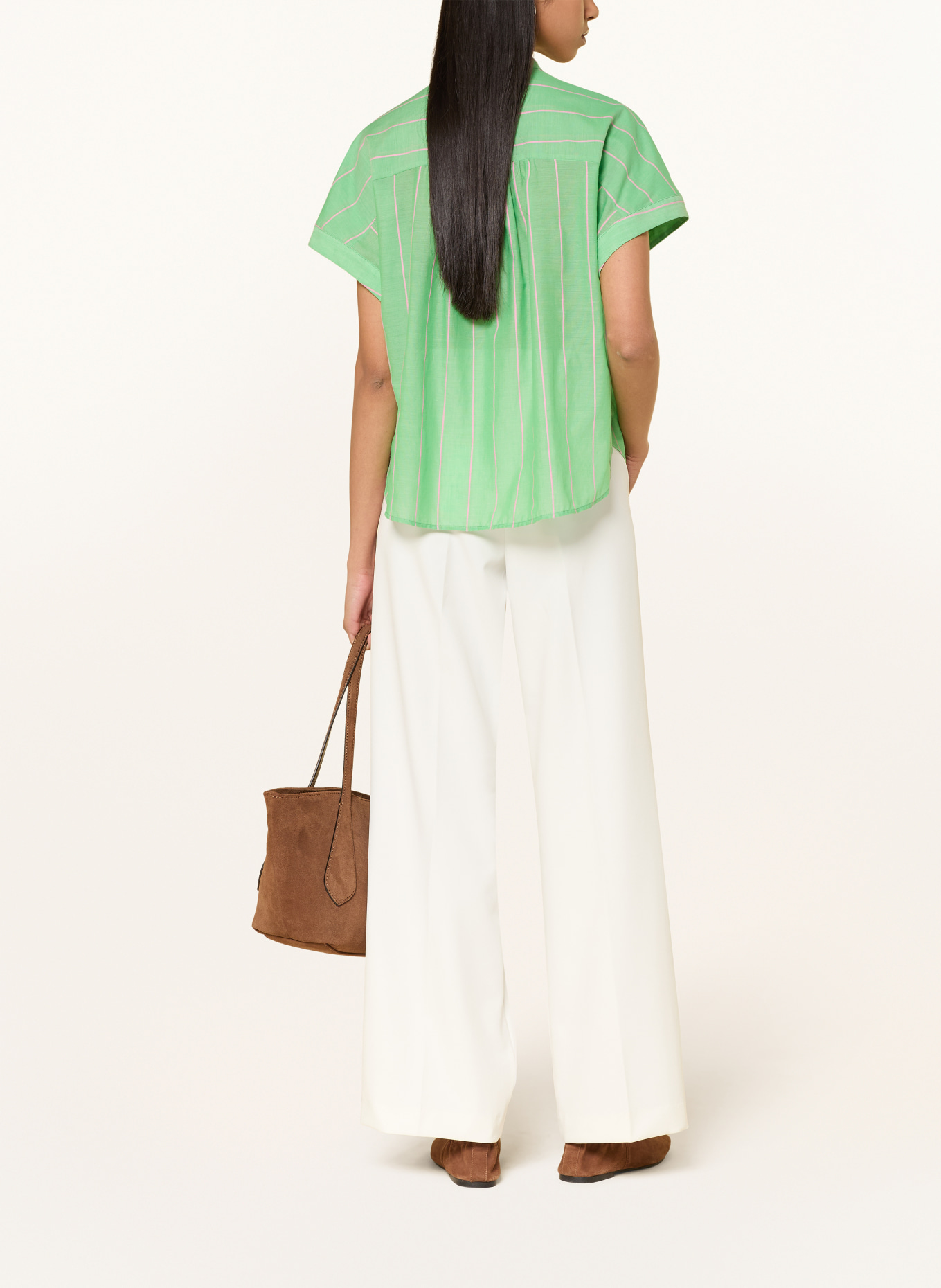 MILANO ITALY chemisier: VERT / ROSE