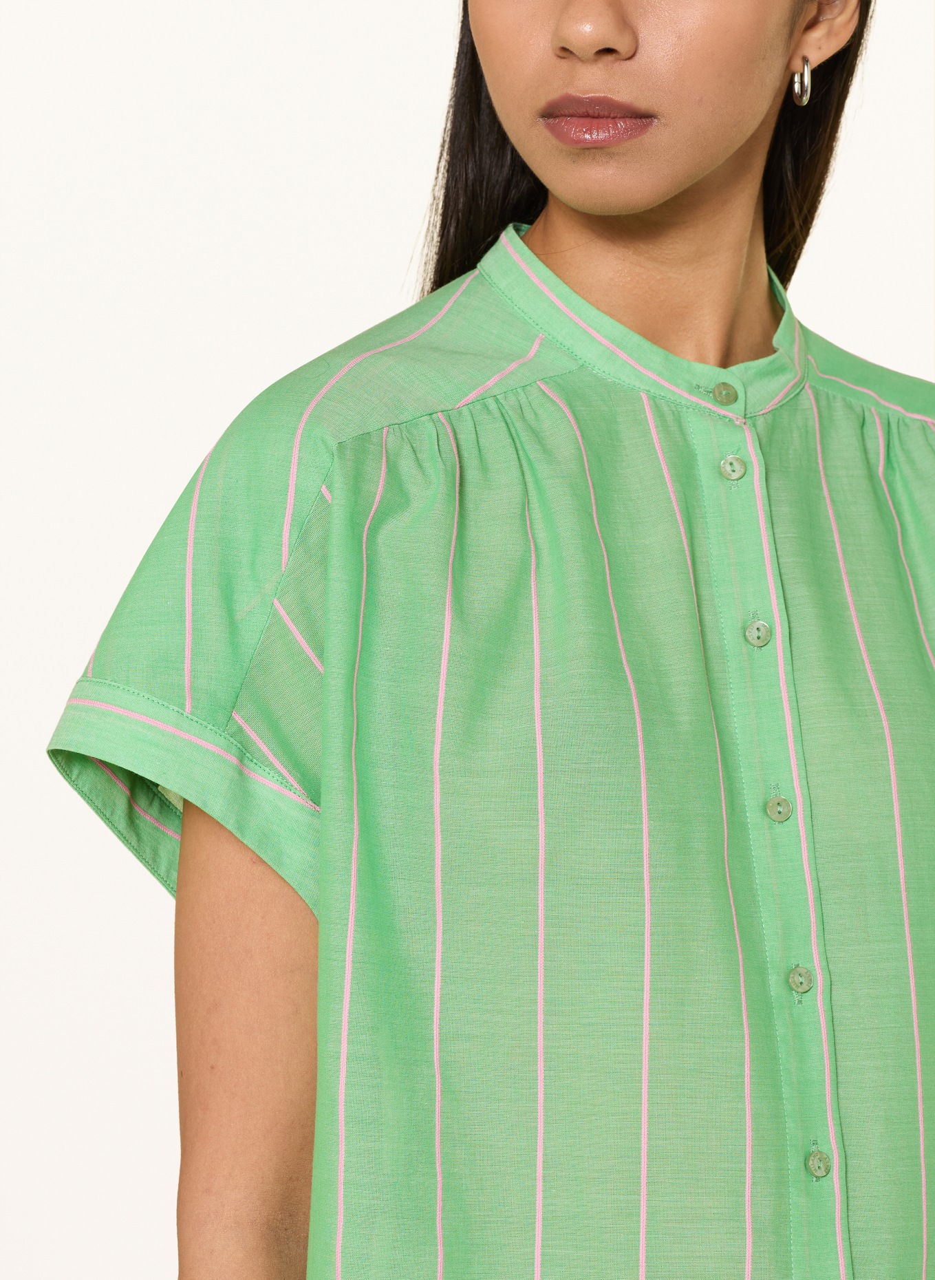 MILANO ITALY chemisier: VERT / ROSE