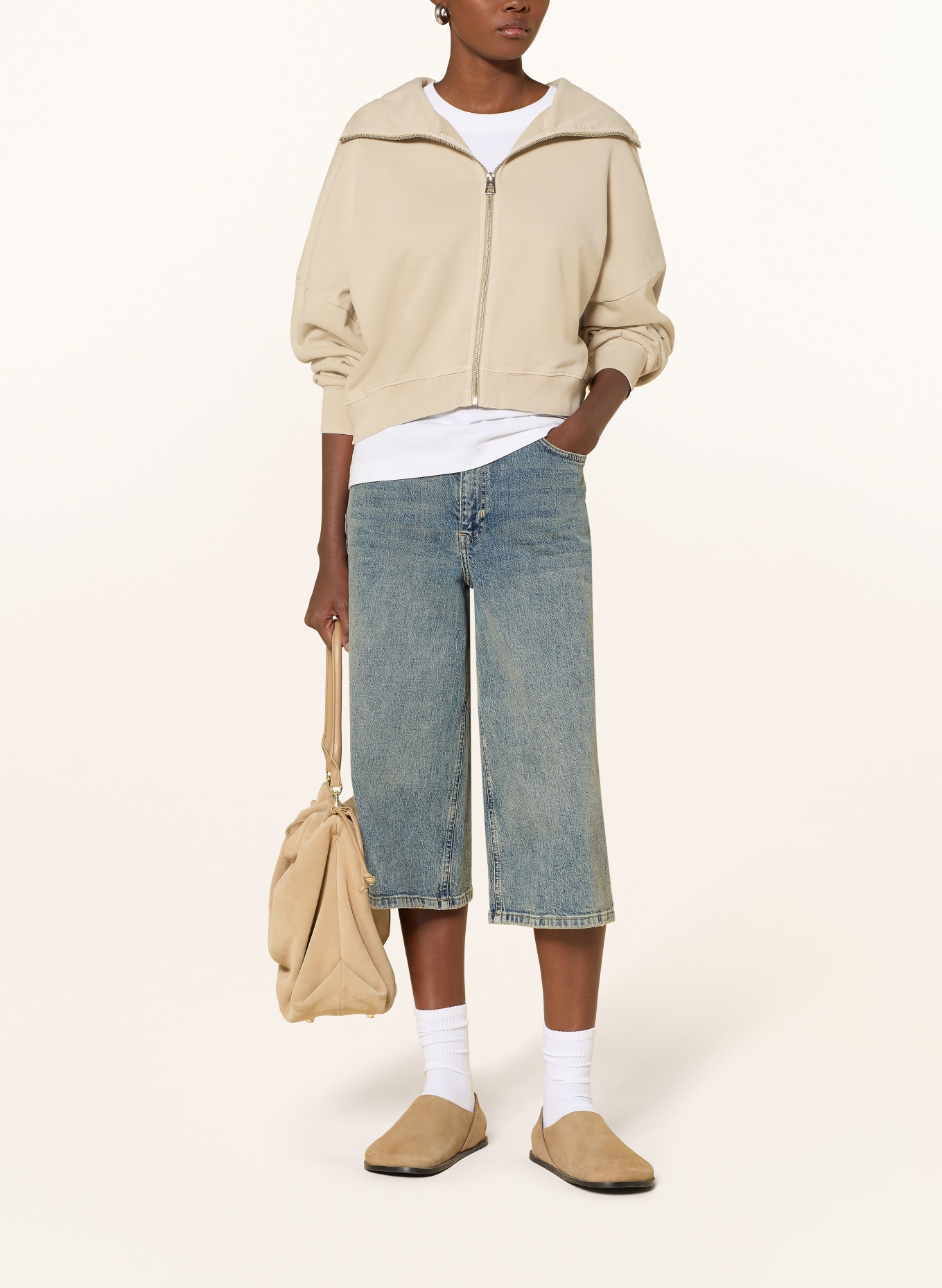 Marc O'Polo sweat à capuche: BEIGE