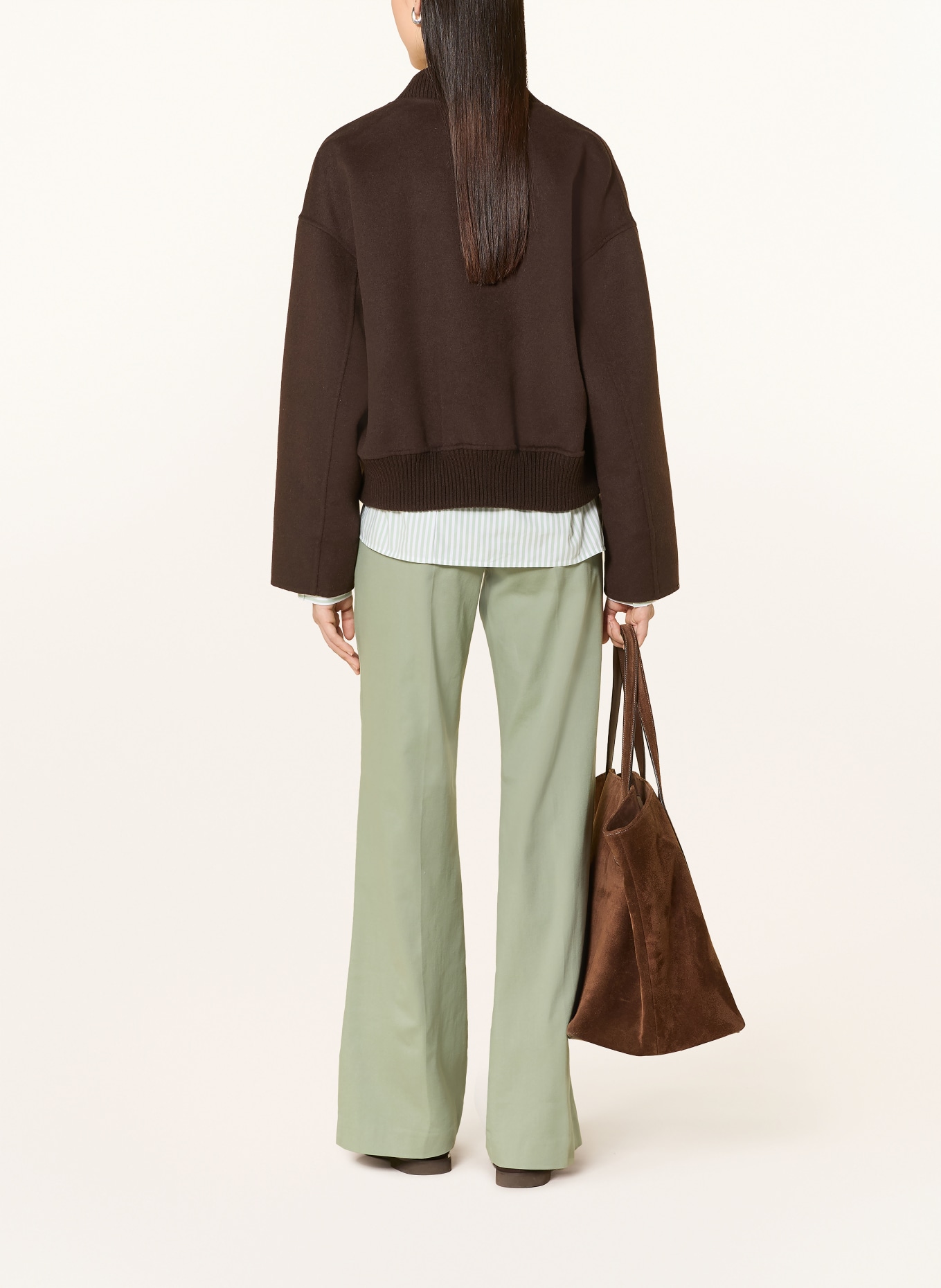 Marc O'Polo Marlenehose: HELLGRÜN