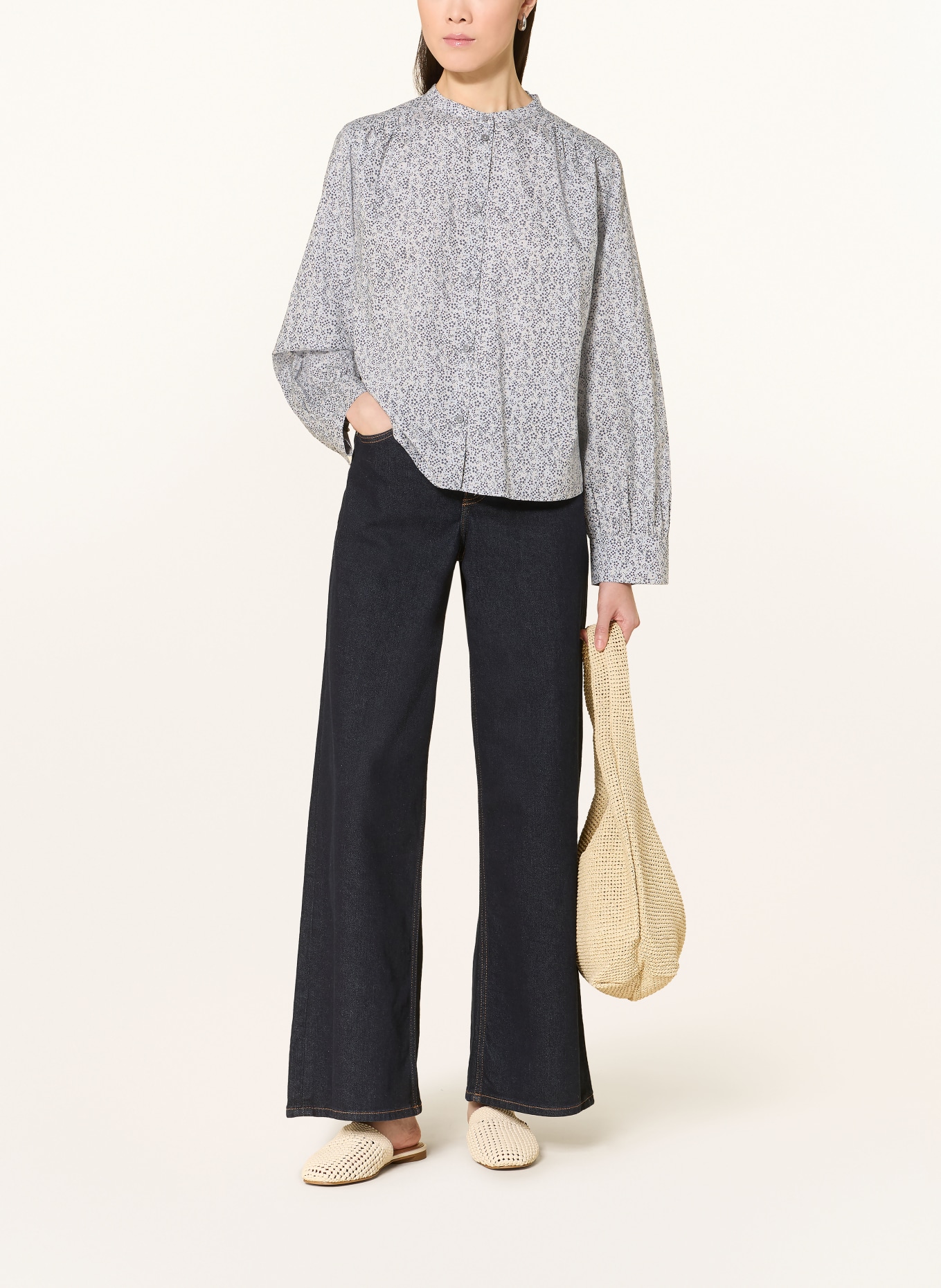 Marc O'Polo chemisier: BLEU CLAIR / BLEU FONCÉ / BLANC