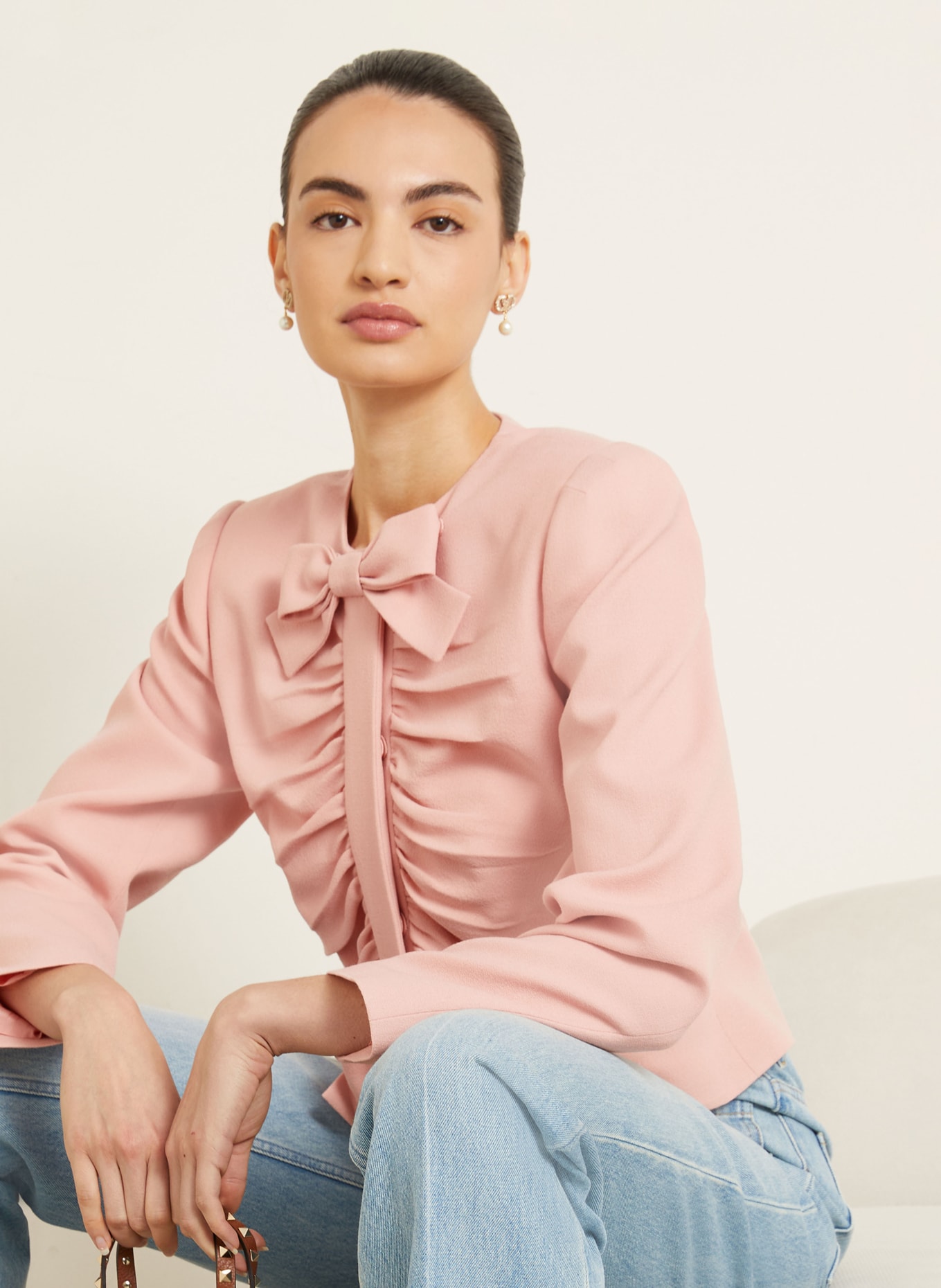 VALENTINO jasje met kraag: ROZE