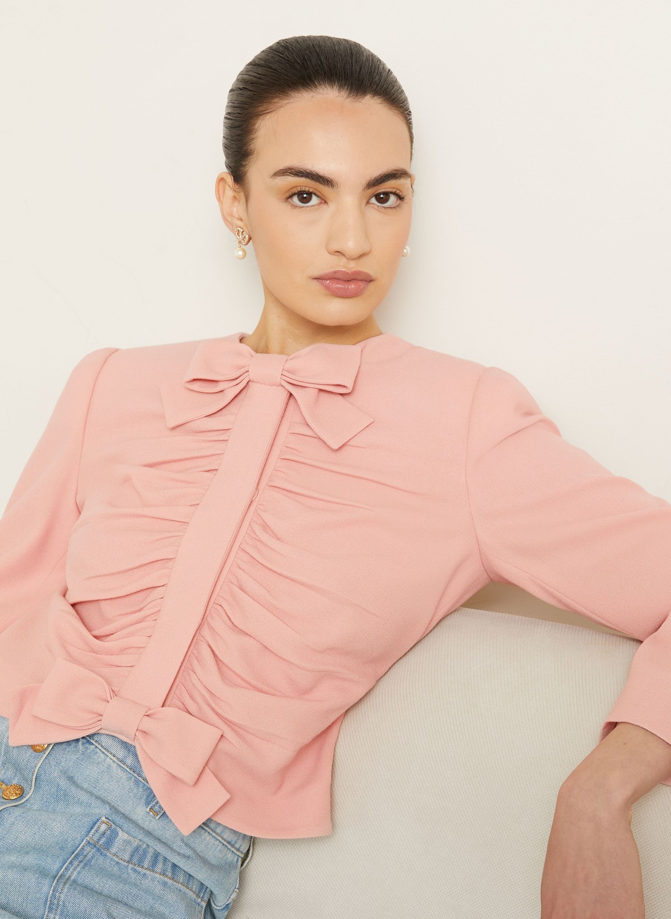 VALENTINO jasje met kraag: ROZE