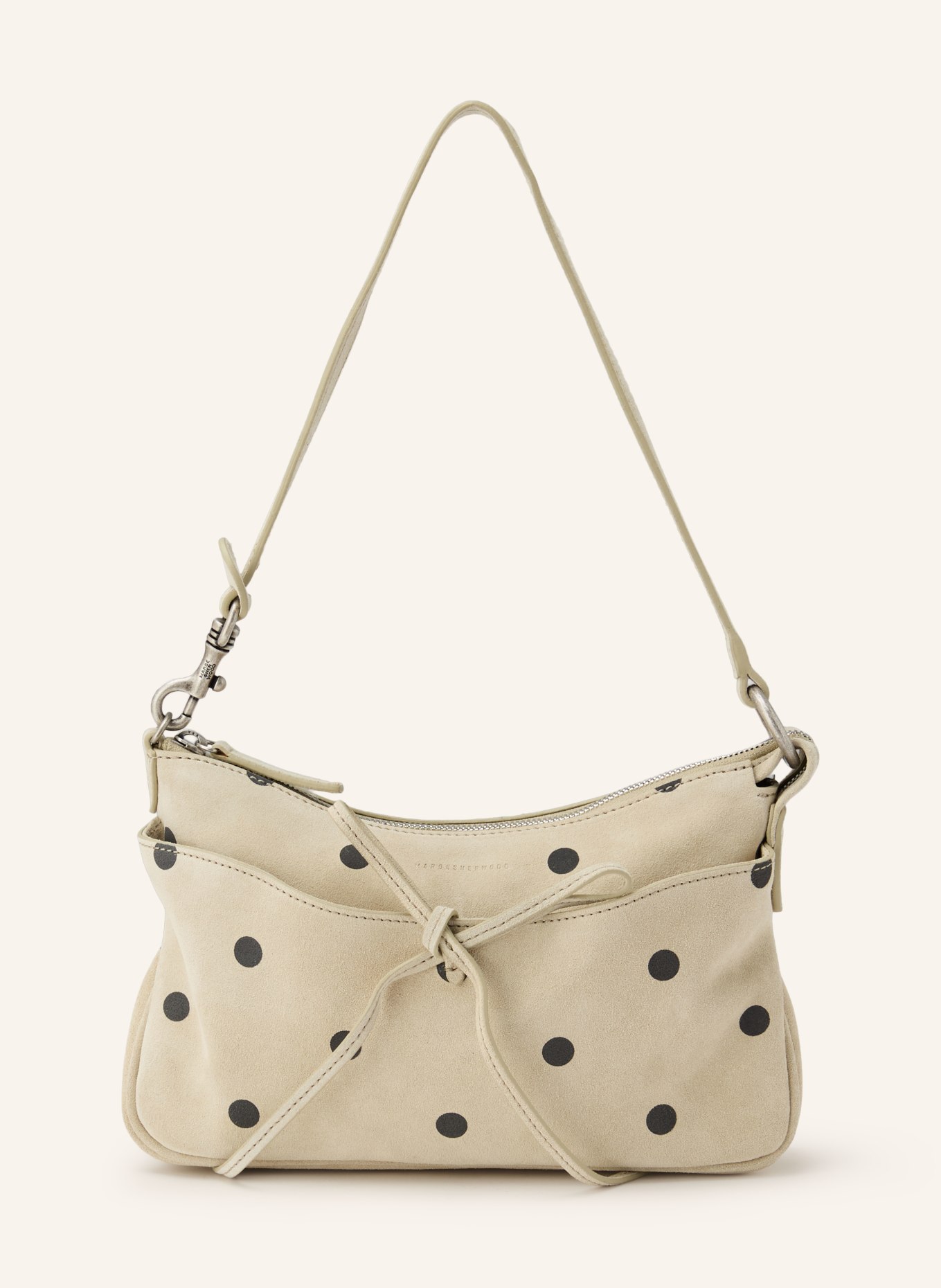 MARGE SHERWOOD Handtas RIBBON POCHETTE: BEIGE / ZWART