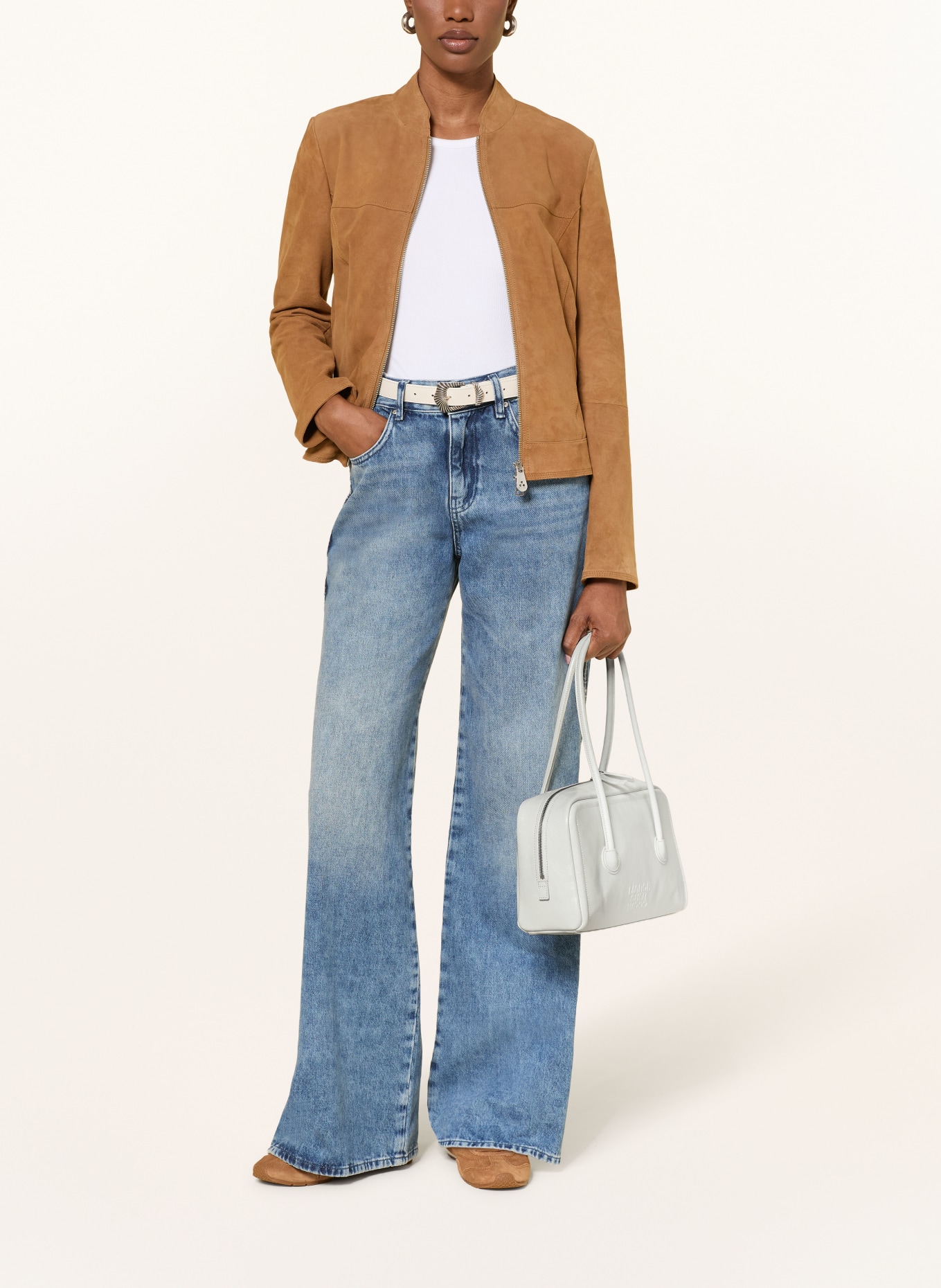 MARGE SHERWOOD SOFT BOSTON SMALL Handbag: WHITE