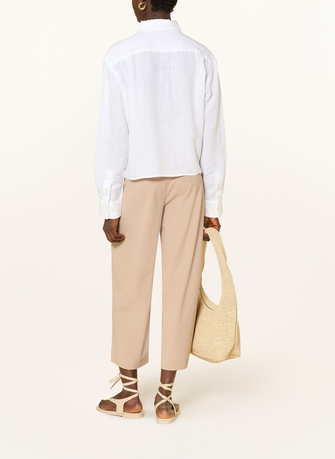 Marc O'Polo Hemdbluse aus Leinen: WEISS