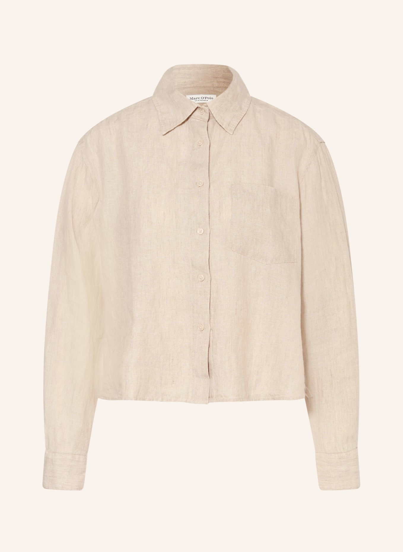 Marc O'Polo Chemise en lin: BEIGE