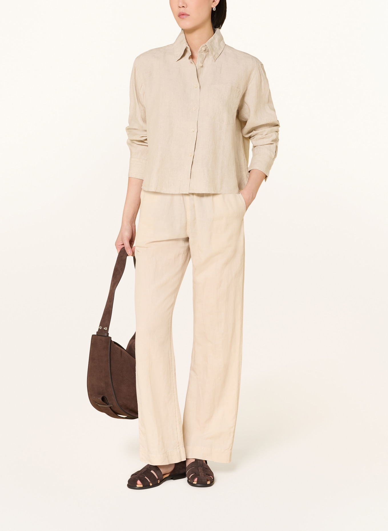 Marc O'Polo Chemise en lin: BEIGE