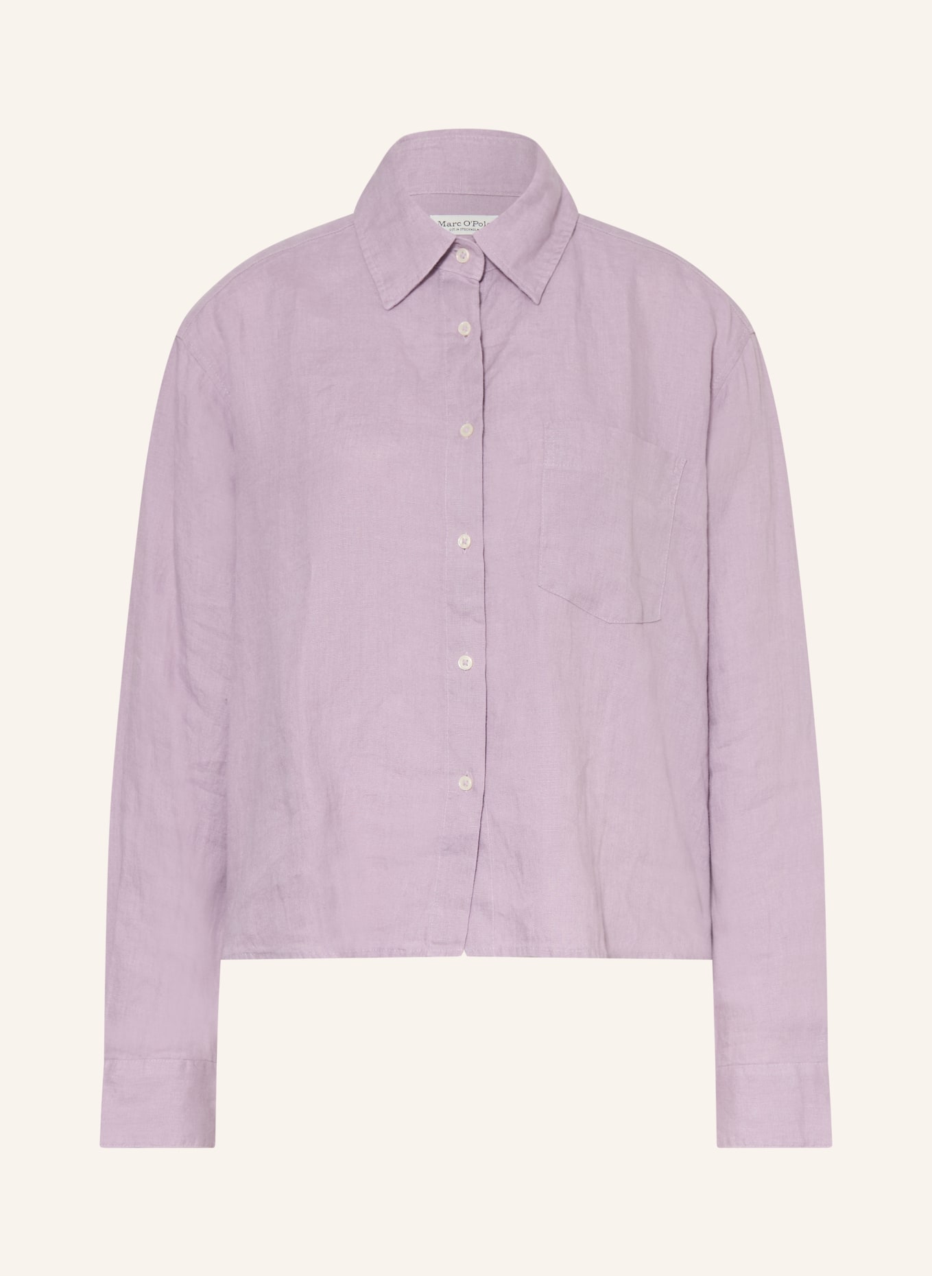 Marc O'Polo Hemdbluse aus Leinen: HELLLILA