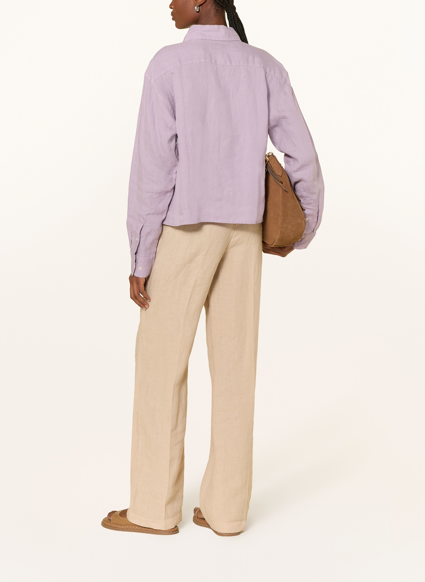 Marc O'Polo Hemdbluse aus Leinen: HELLLILA