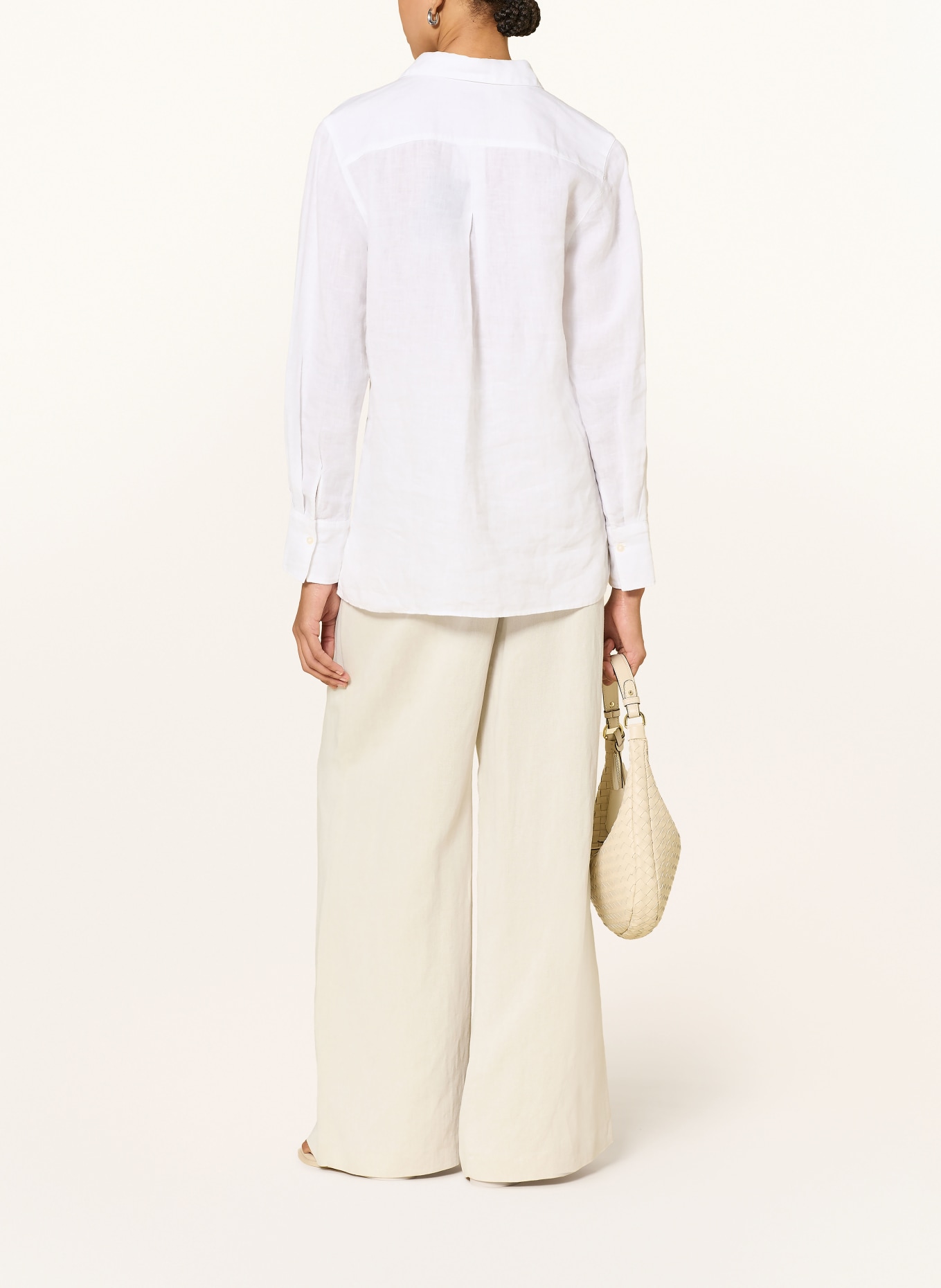 Marc O'Polo Marlenehose mit Leinen: BEIGE