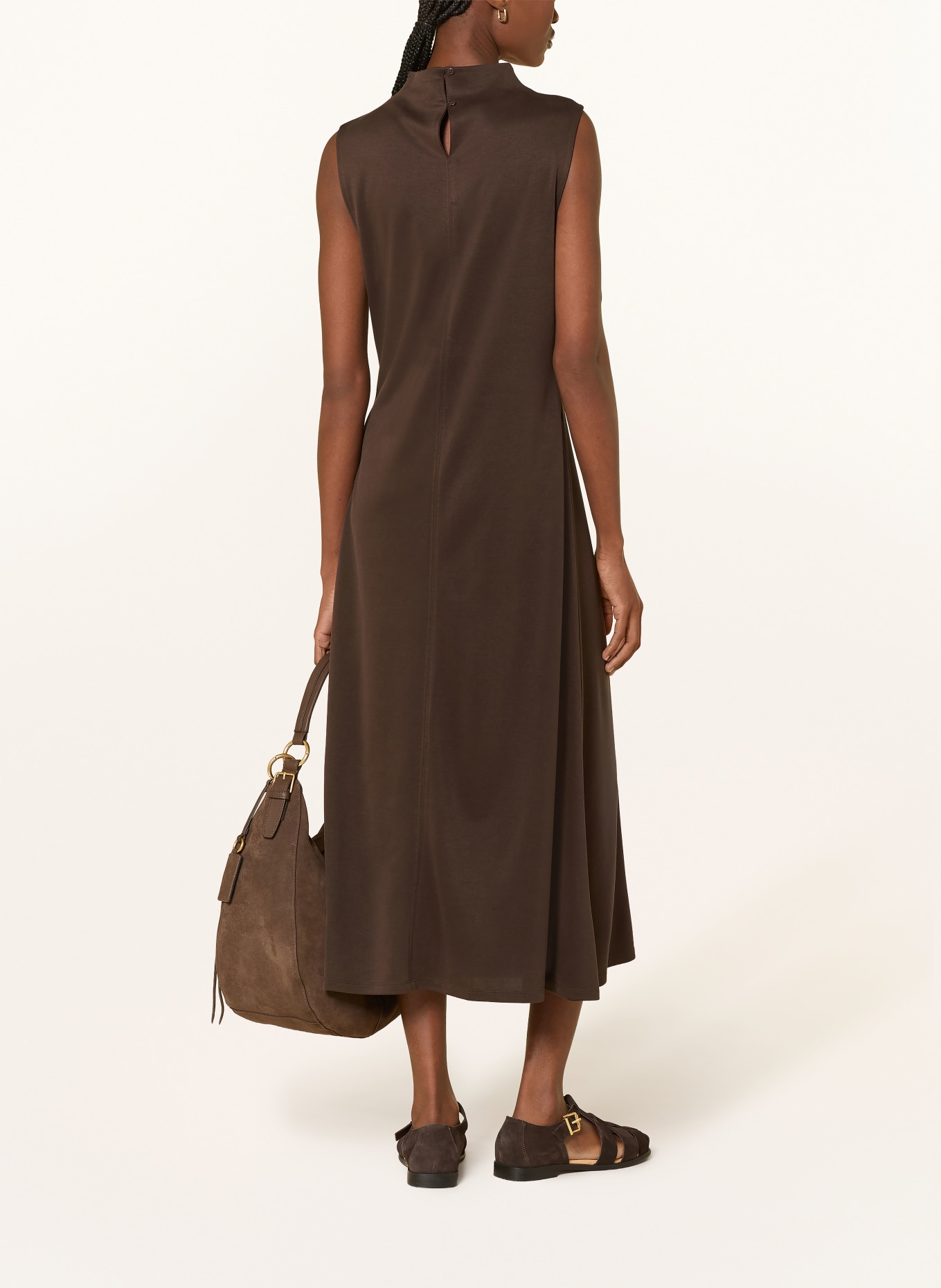 Marc O'Polo jersey dress: DARK BROWN