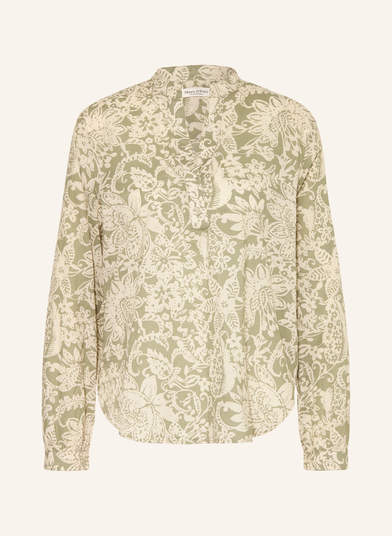 Marc O'Polo Blouse shirt: KHAKI / CREAM