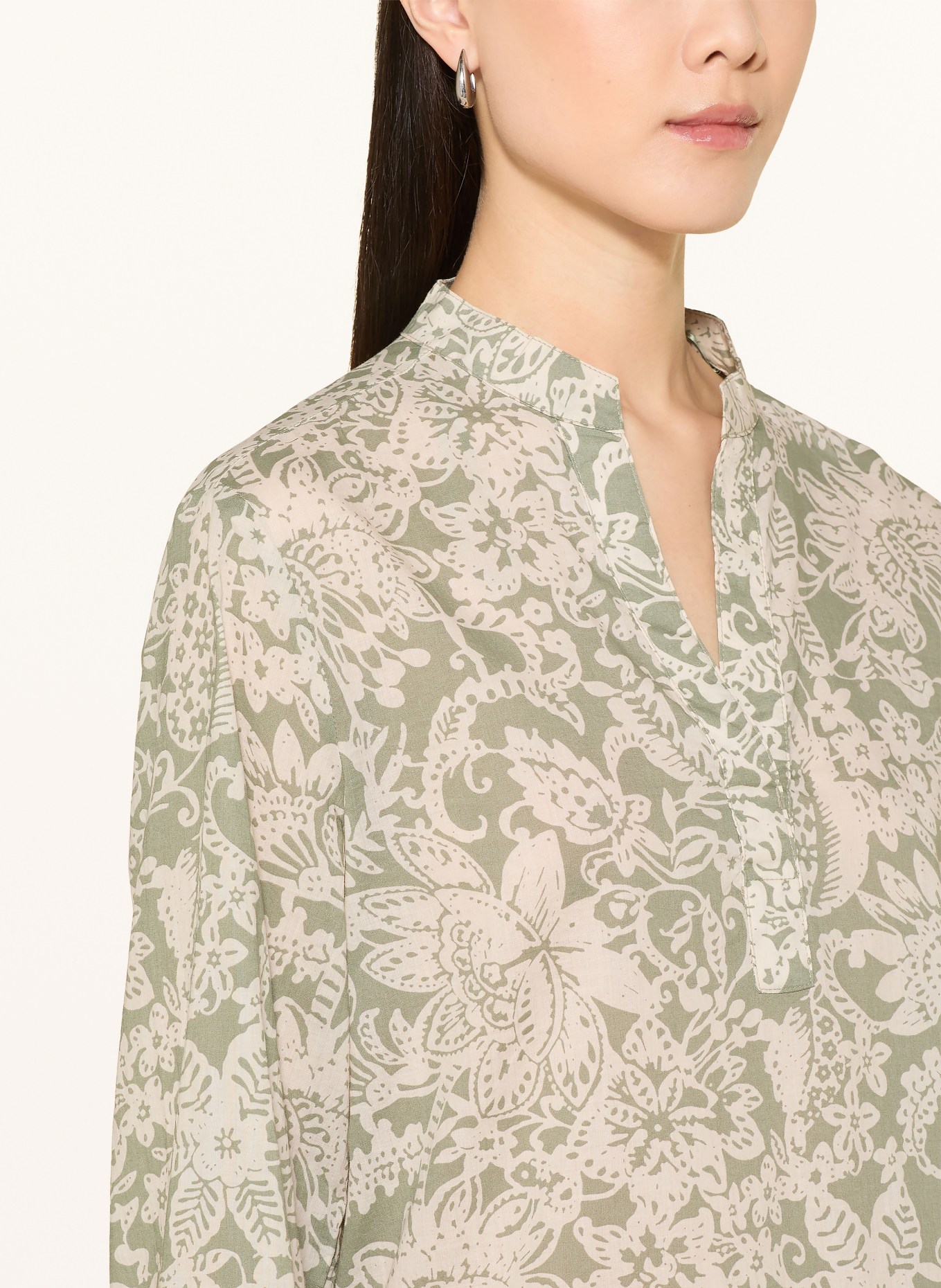 Marc O'Polo Blouse shirt: KHAKI / CREAM