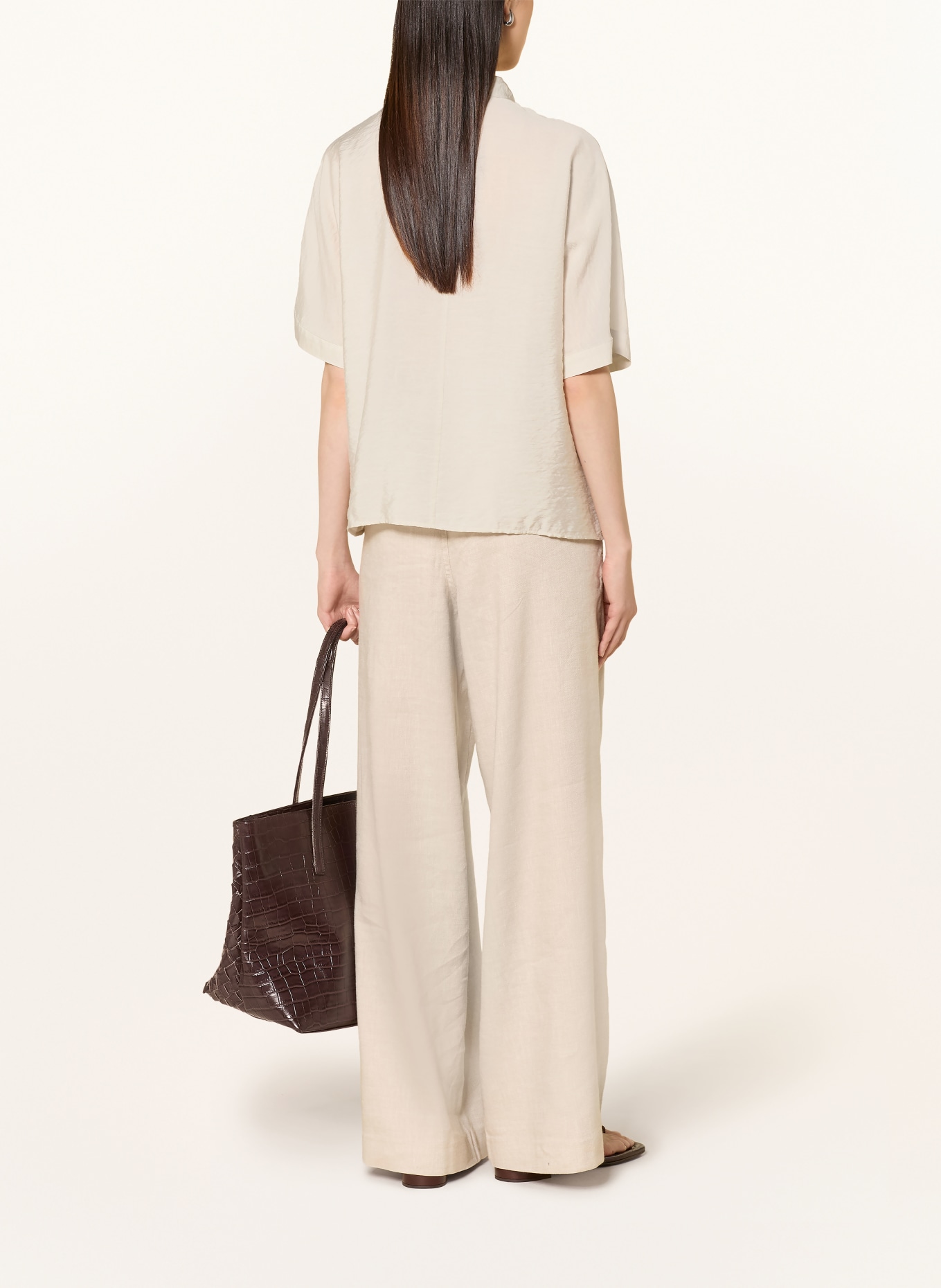 Marc O'Polo Strikblouse: CRÈME