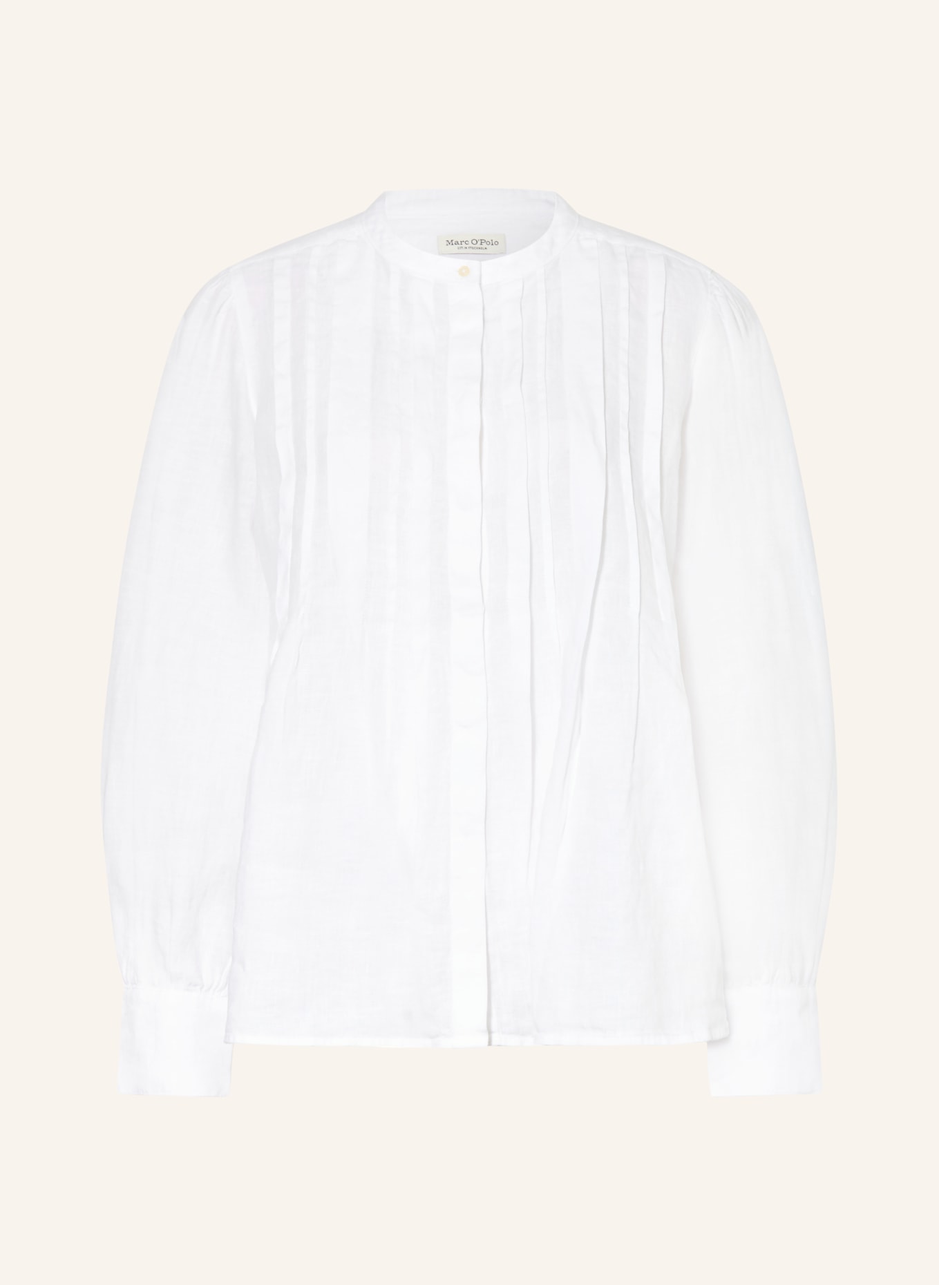 Marc O'Polo Bluse mit Leinen: WEISS