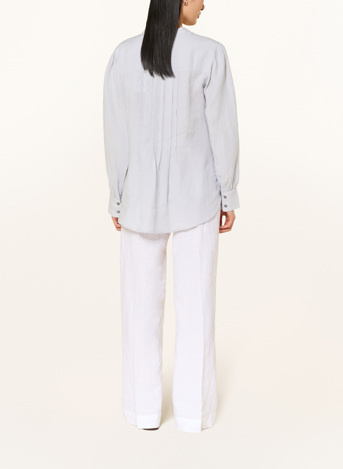 Marc O'Polo Linnen overhemd: LICHTBLAUW