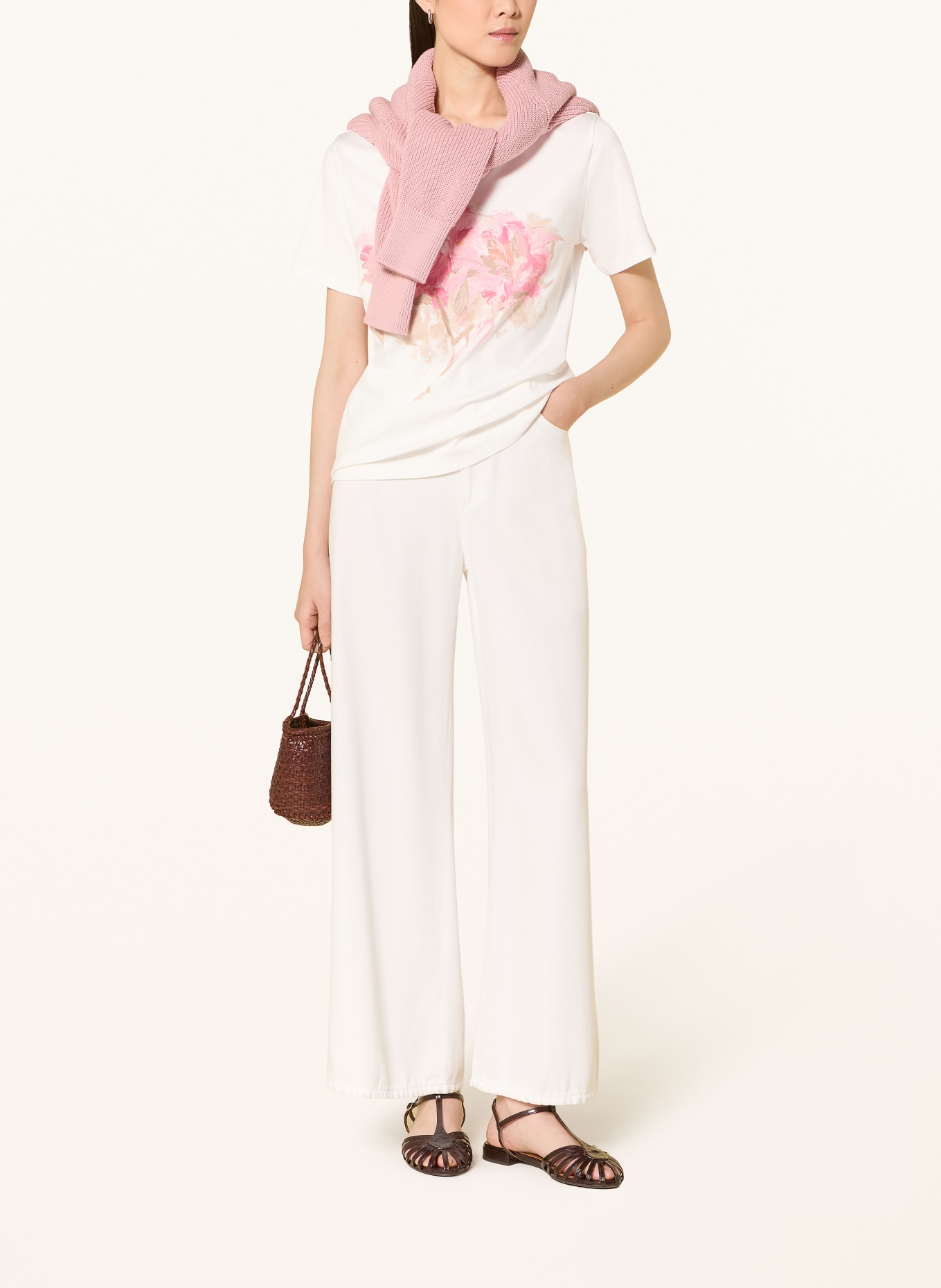 monari T-Shirt: CREME / ROSA / BEIGE