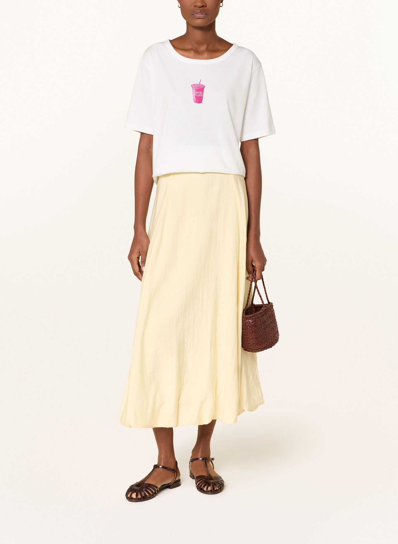 monari T-Shirt: CREME / PINK