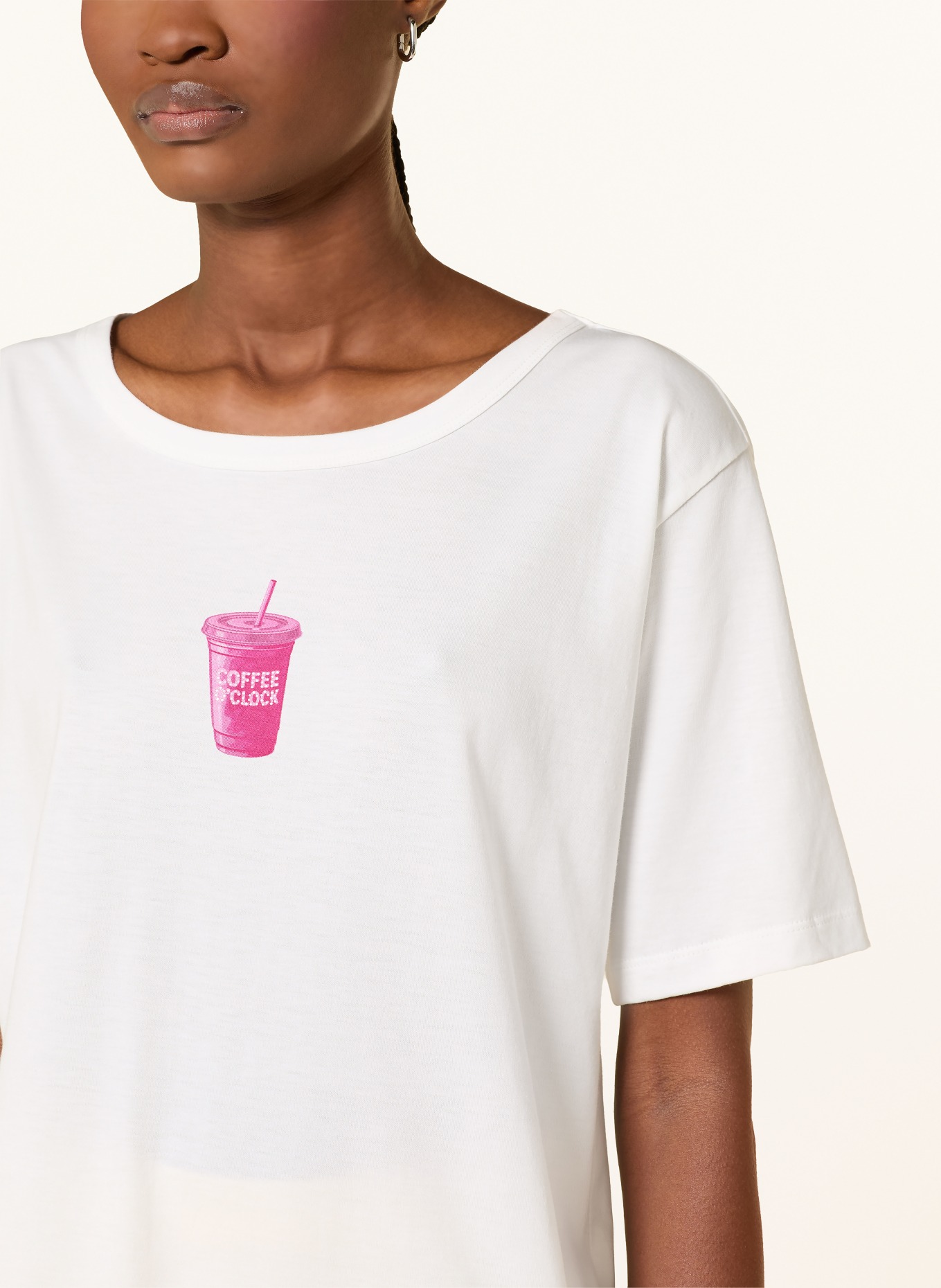 monari T-Shirt: CREME / PINK