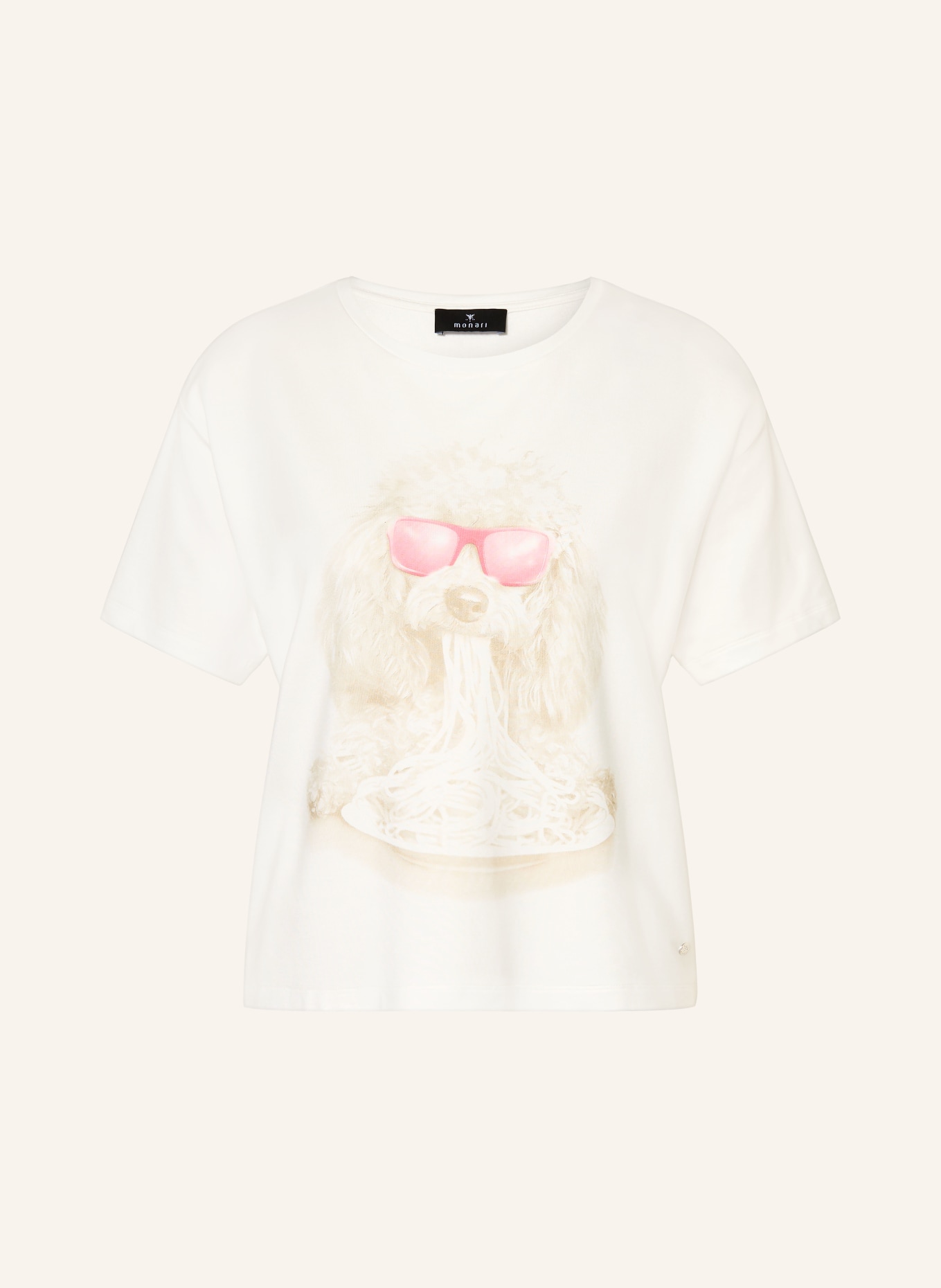 monari T-Shirt: WEISS / ROSA / BEIGE