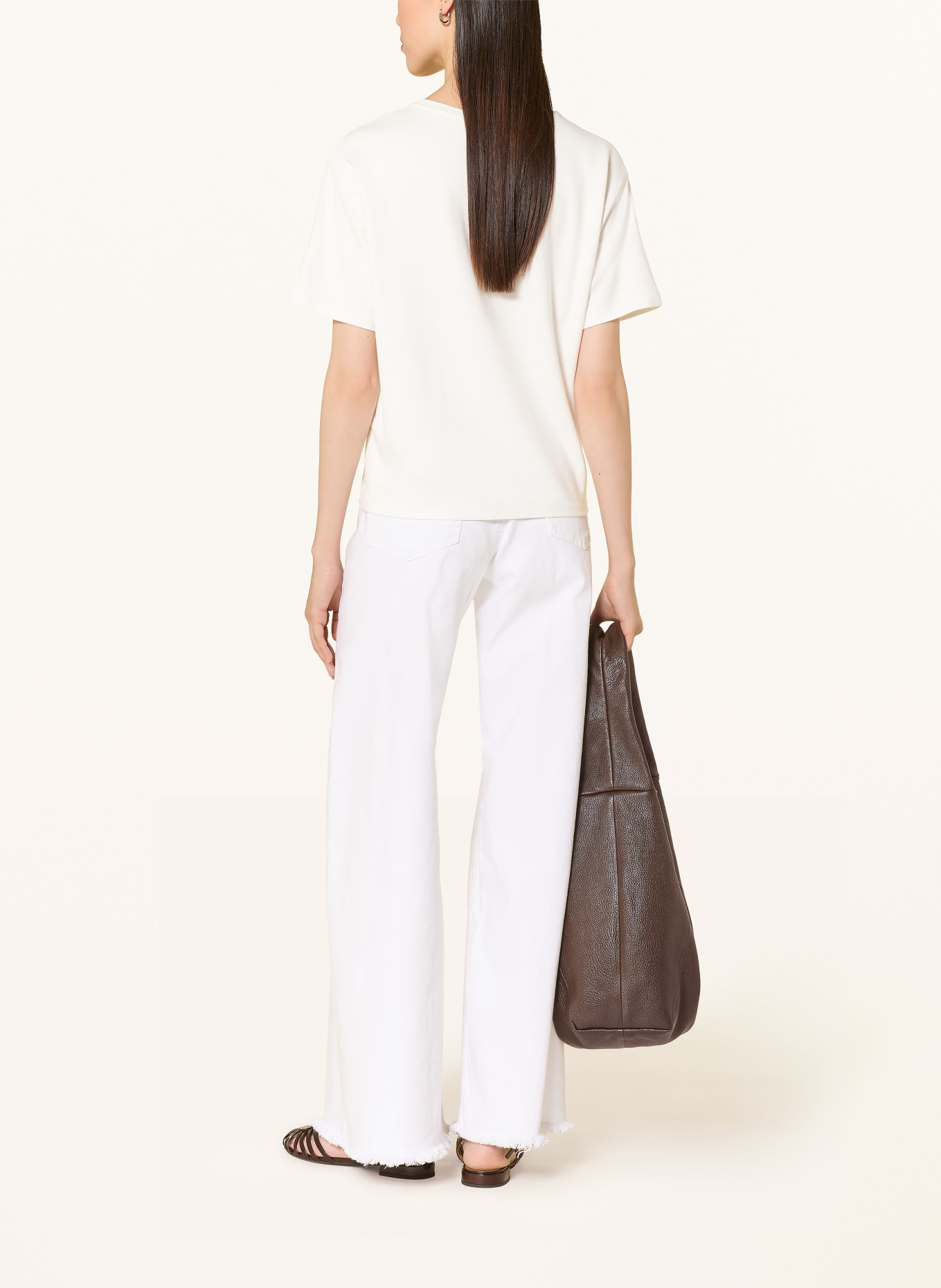 monari T-Shirt: WEISS / ROSA / BEIGE