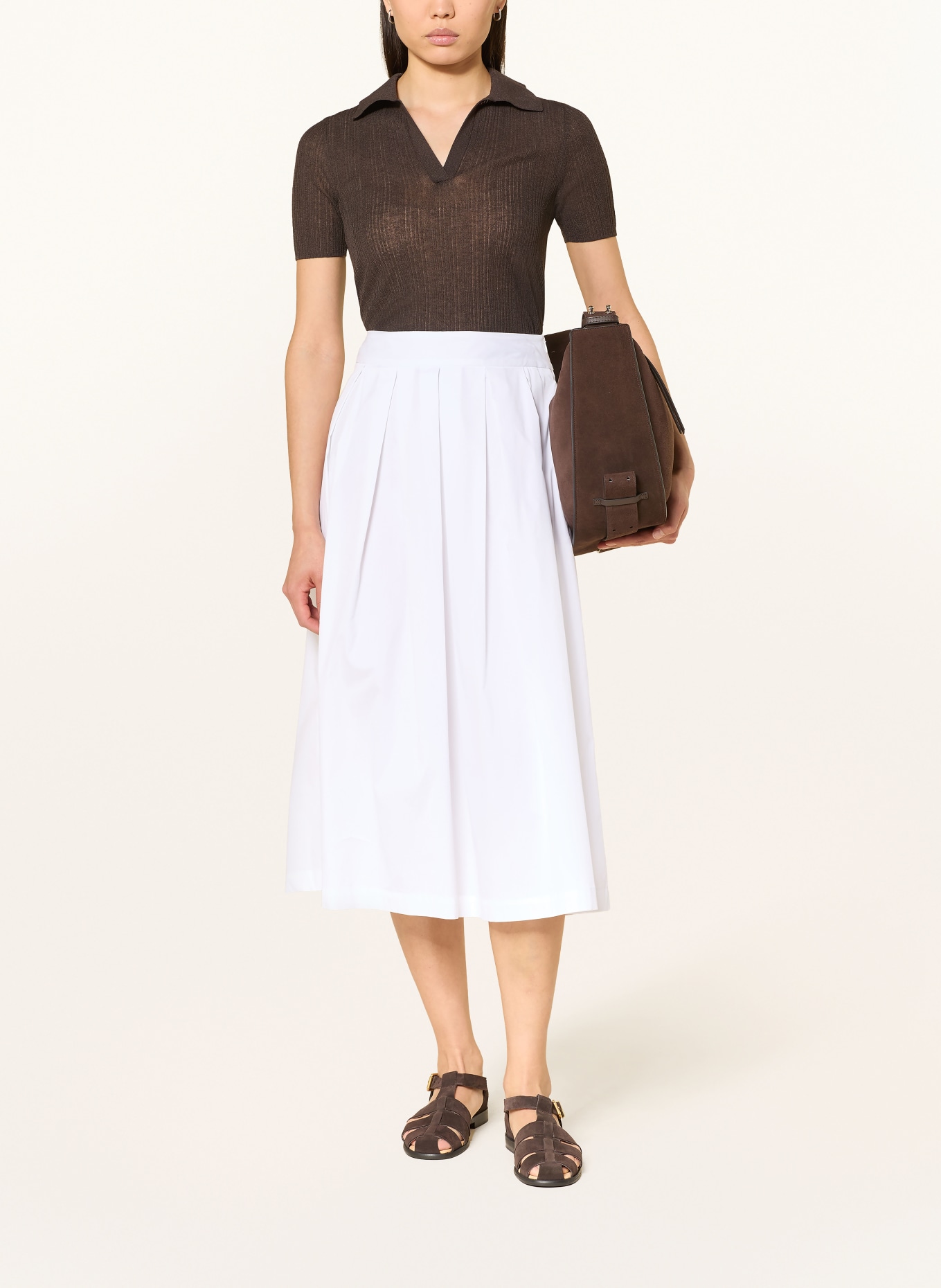 0039 ITALY Faltenrock KYLIE: WEISS