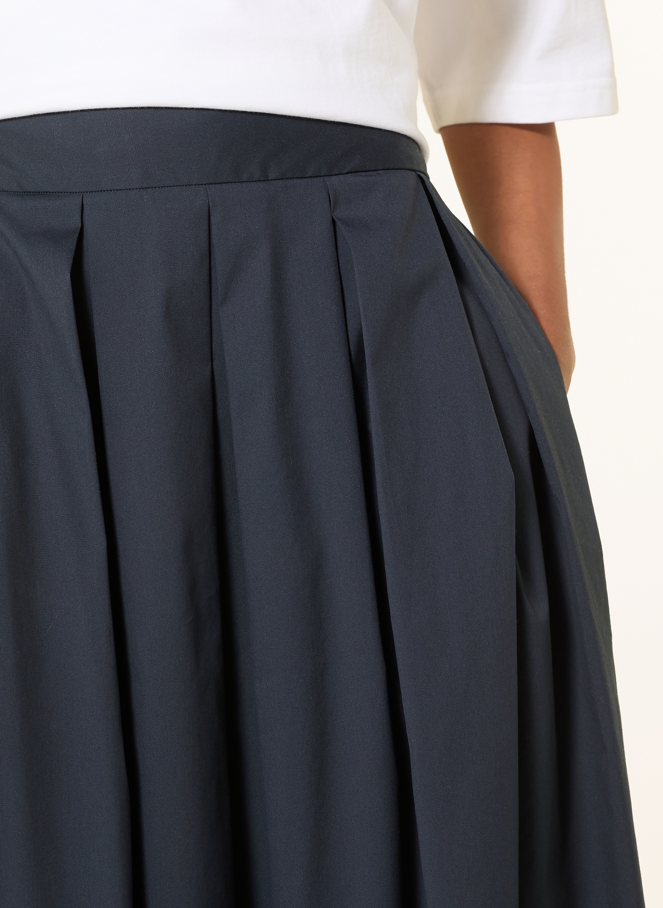 0039 ITALY Spódnica plisowana KYLIE: GRANATOWY