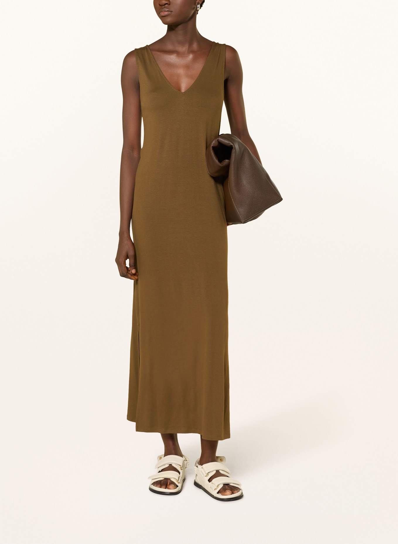 ARMEDANGELS robe en jersey: OLIVE