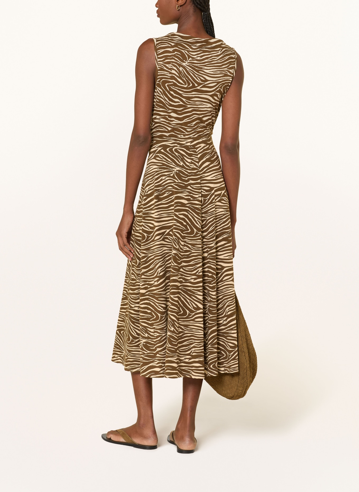 ARMEDANGELS Top ZEBRA: BEIGE / BROWN