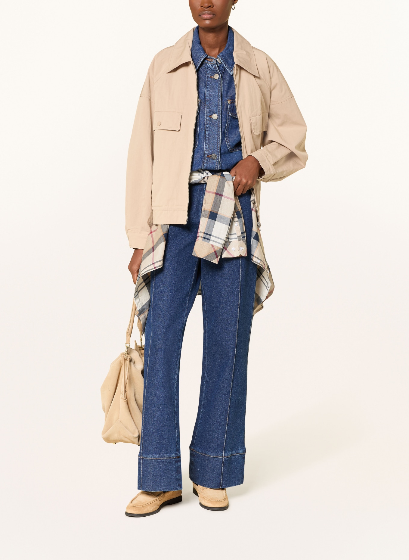 Barbour Wide-leg jeans: IN93 Dark Indigo