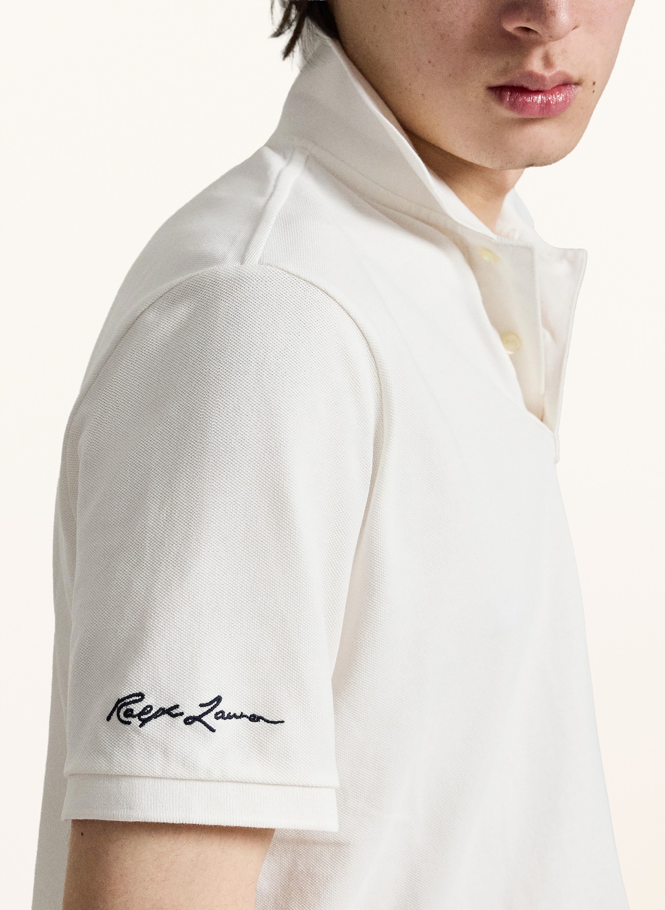 POLO RALPH LAUREN Piqué-Poloshirt Classic Fit: WEISS