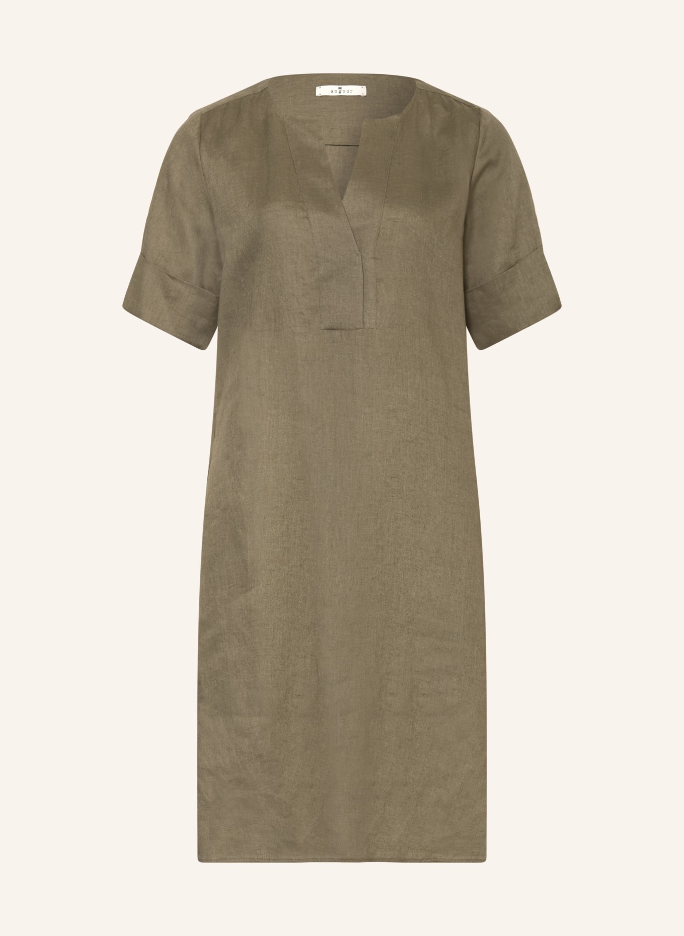 ANGOOR Leinenkleid EVELYN: KHAKI