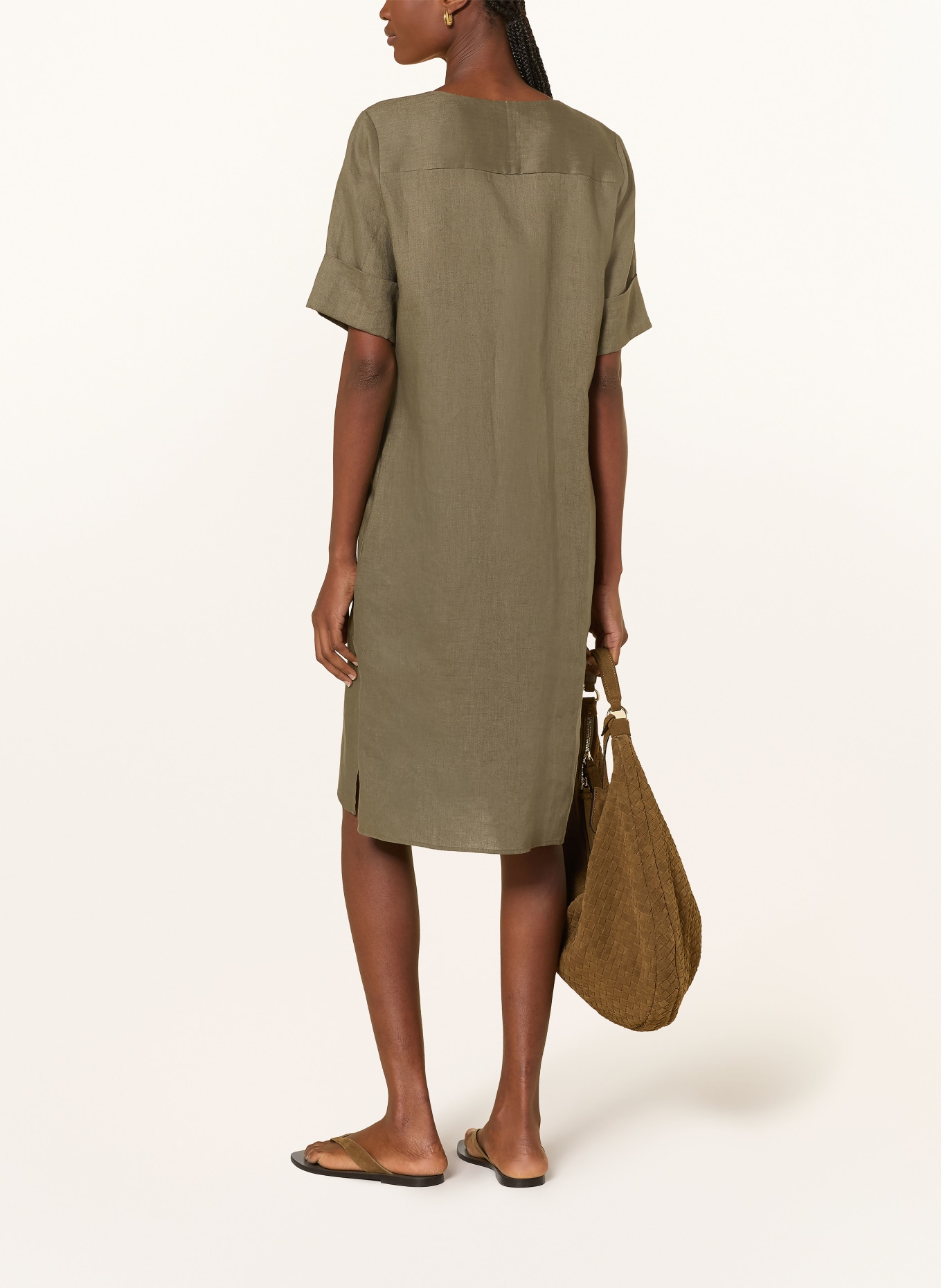 ANGOOR Leinenkleid EVELYN: KHAKI