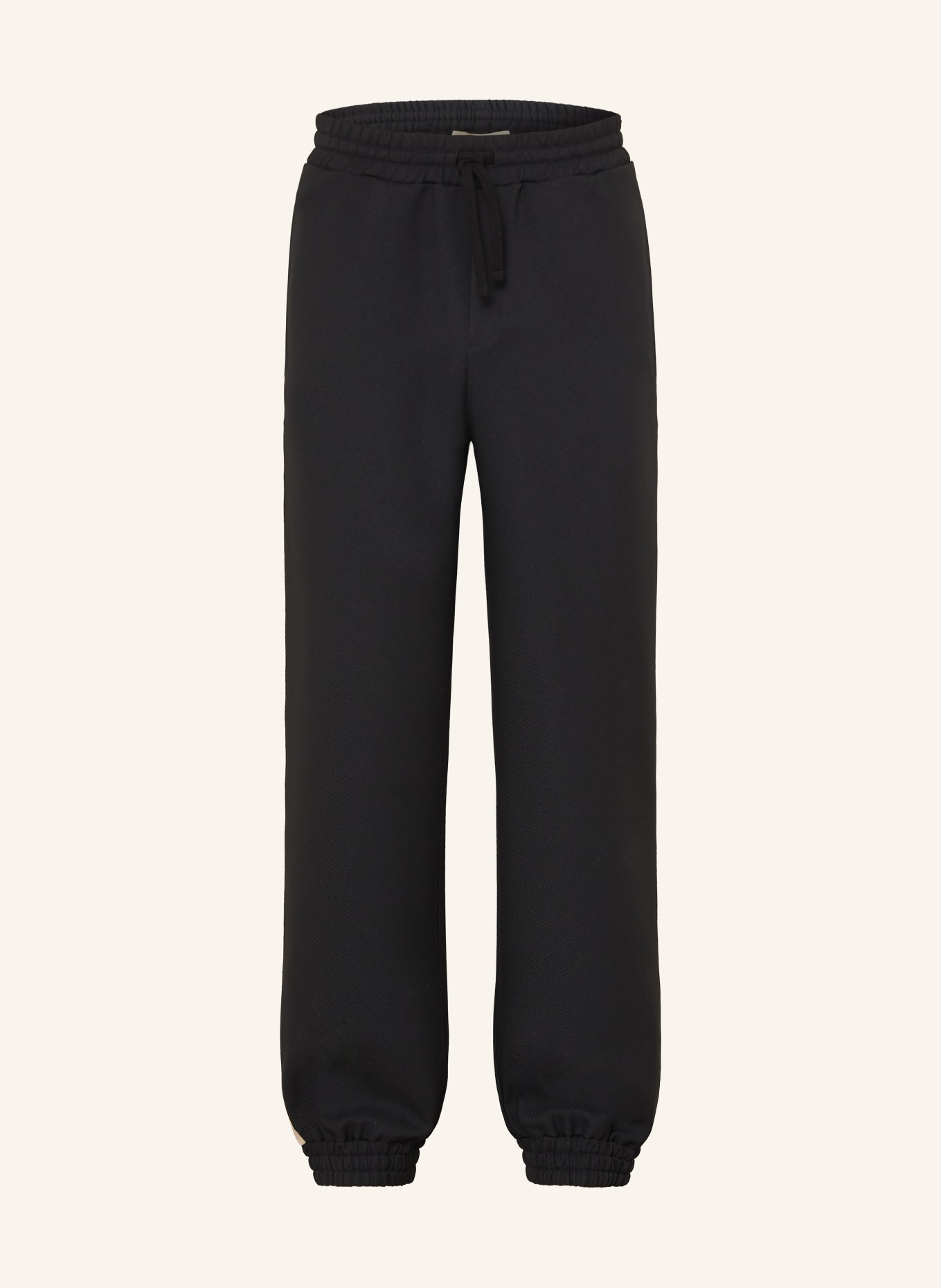 VALENTINO VGOLD-joggingbroek met galonstrepen: ZWART / BEIGE