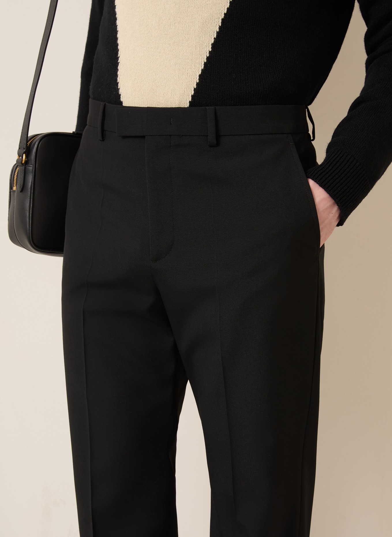 VALENTINO Pantalon coupe classique: NOIR
