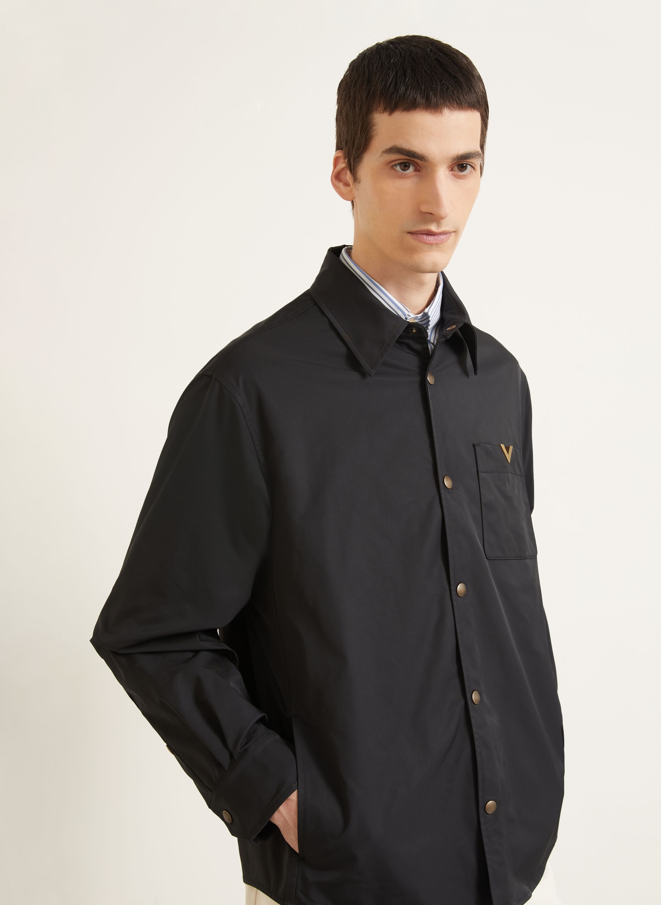 VALENTINO Overjacket VGOLD: SCHWARZ