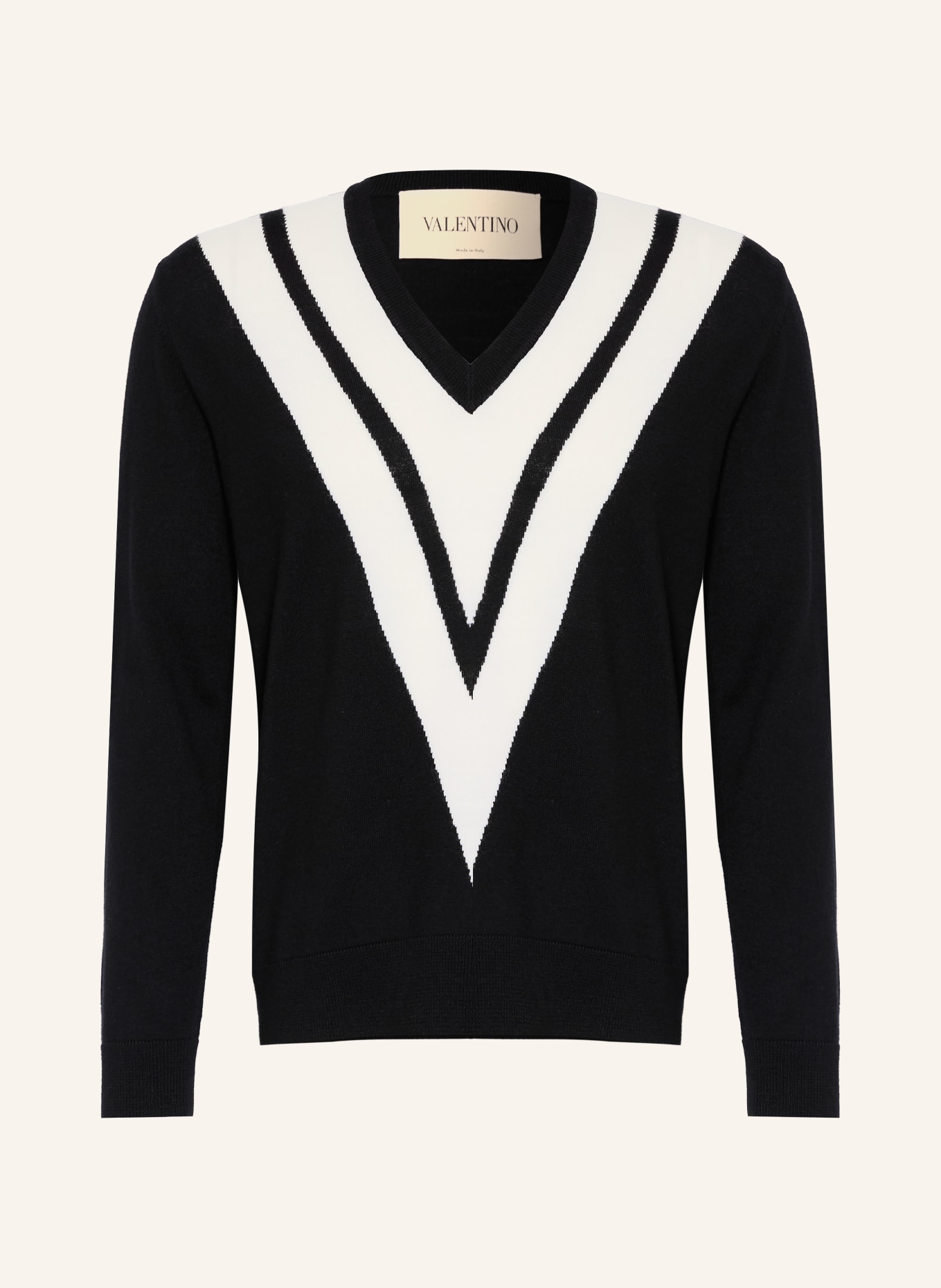 VALENTINO sweater: BLACK / WHITE
