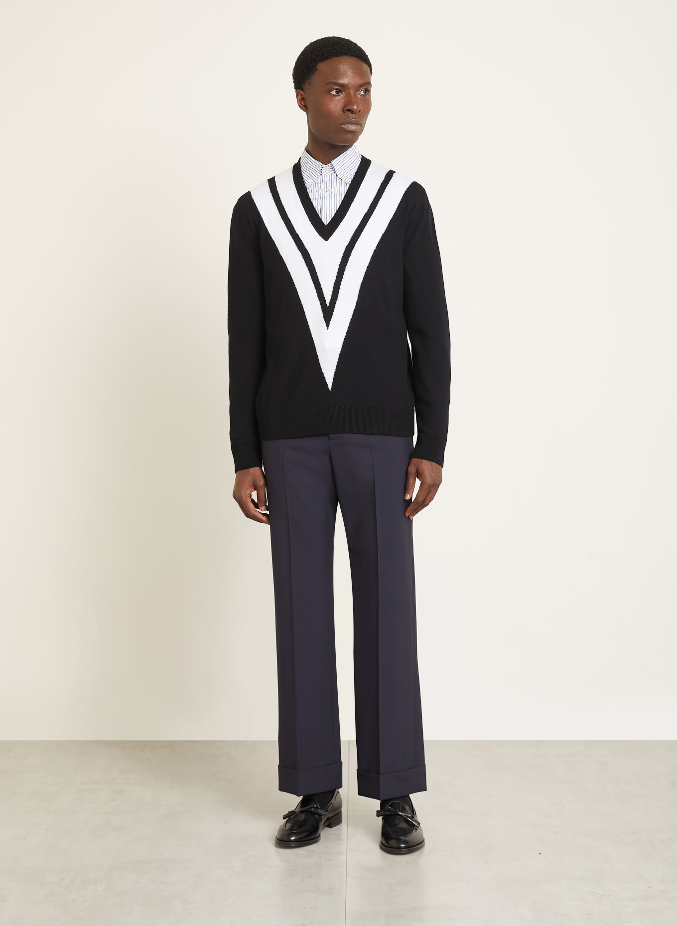 VALENTINO sweater: BLACK / WHITE