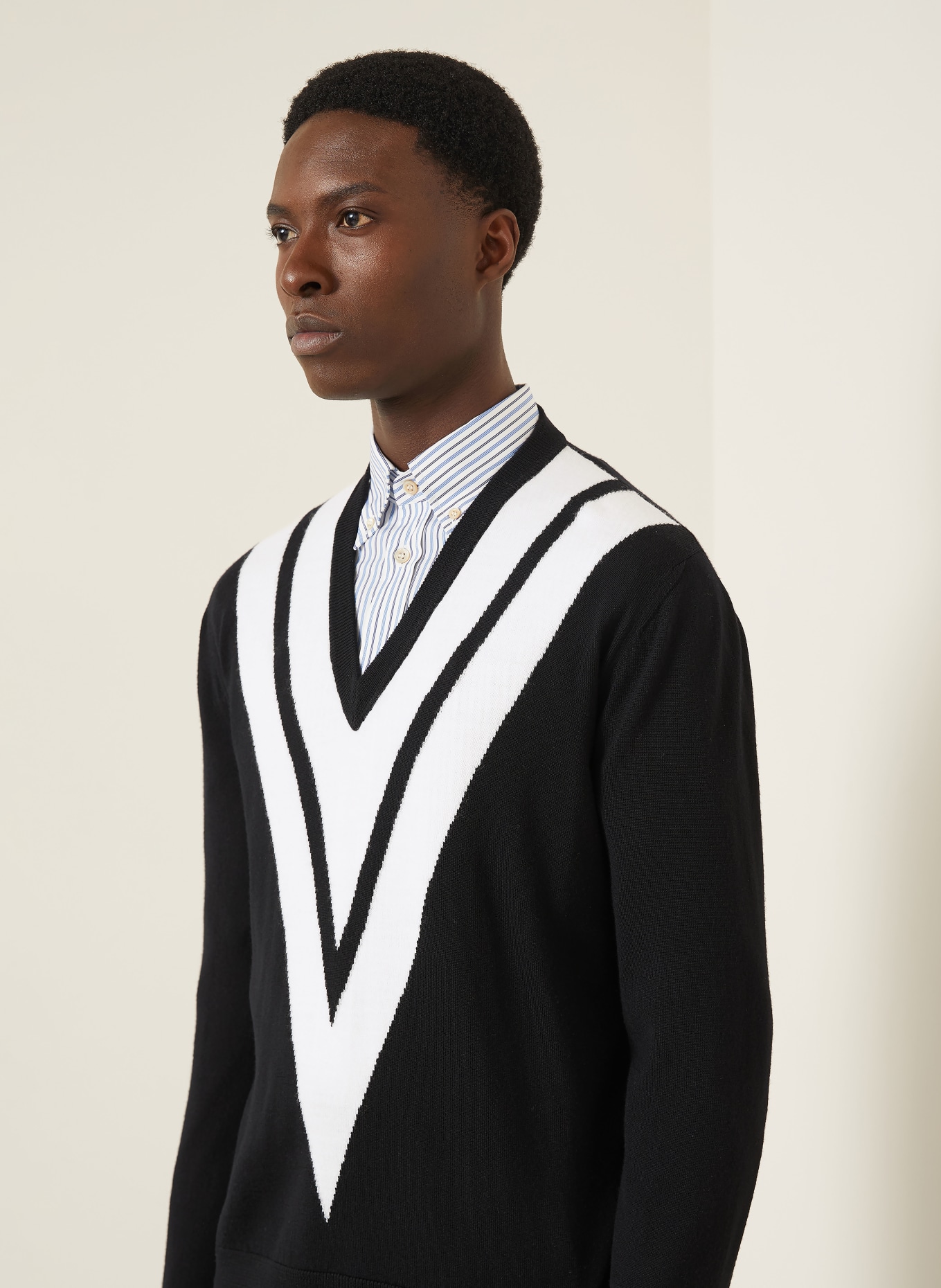 VALENTINO sweater: BLACK / WHITE