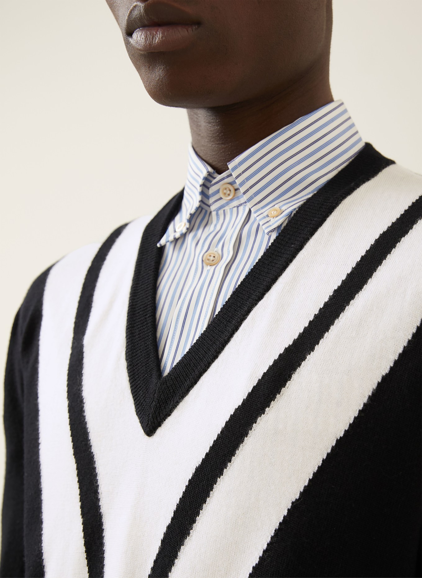 VALENTINO sweater: BLACK / WHITE