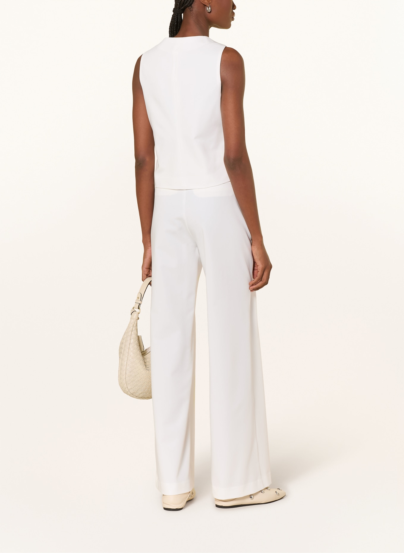 darling harbour blazer vest: ECRU