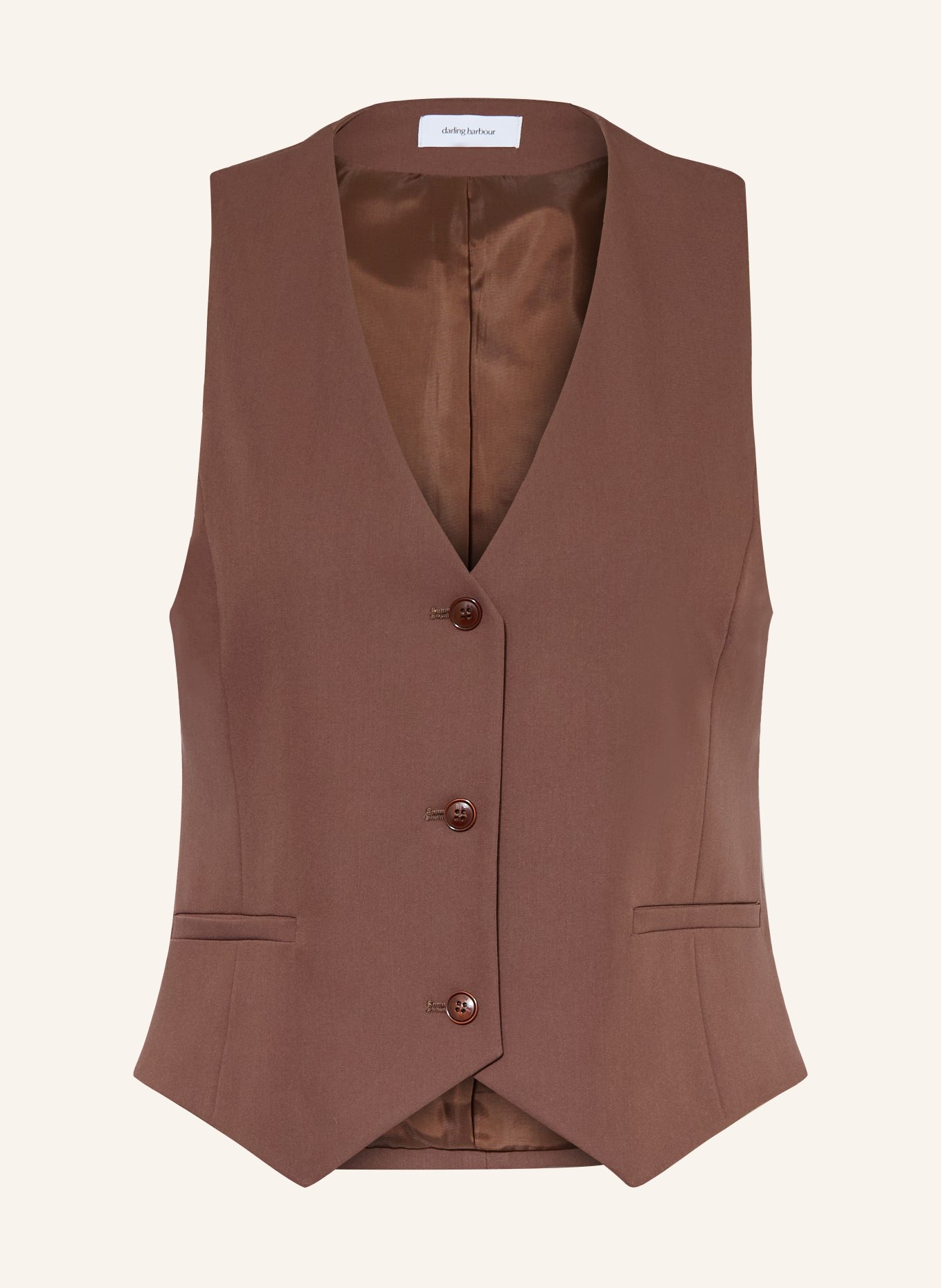 darling harbour blazer vest: BRAUN