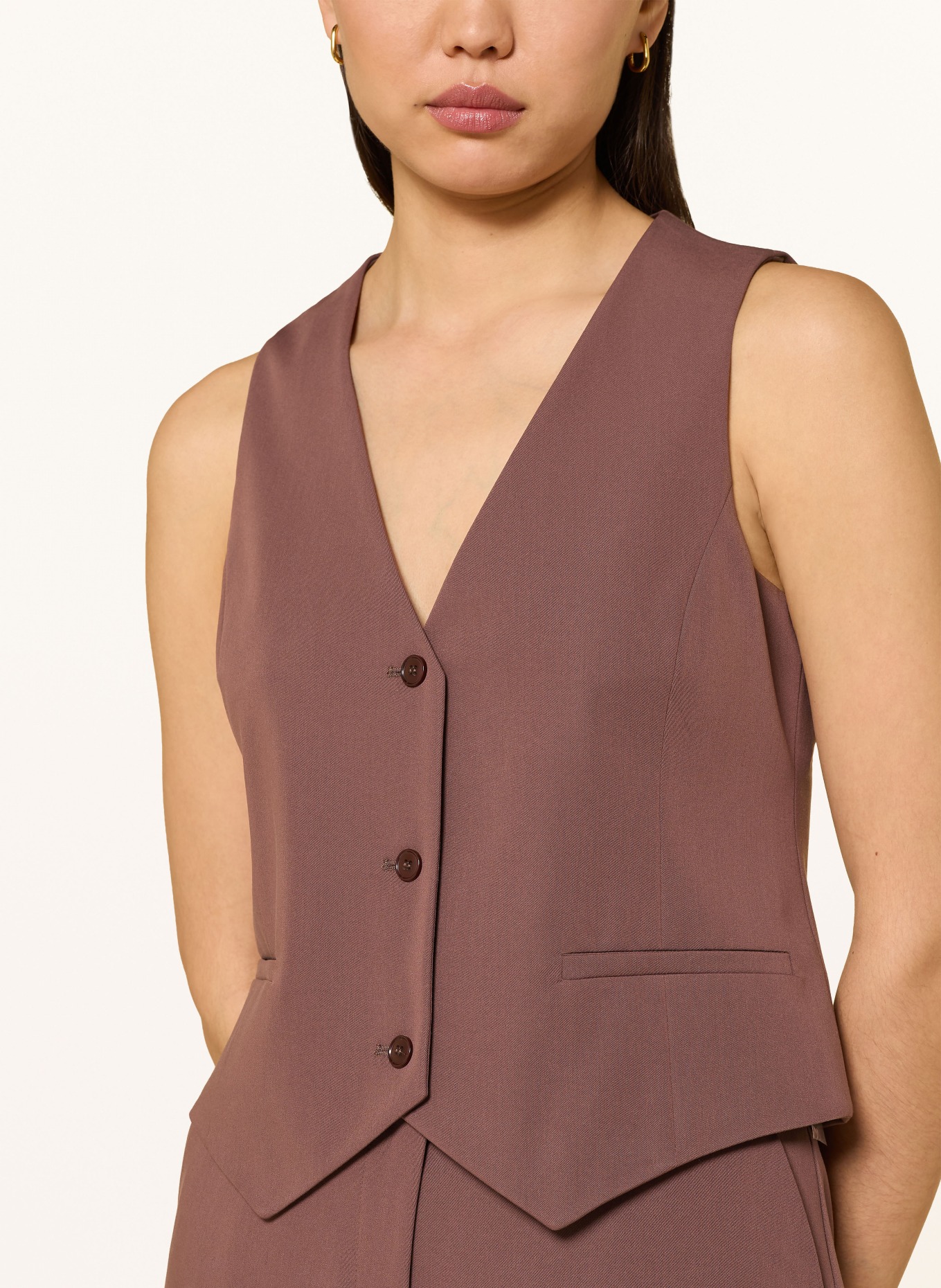 darling harbour blazer vest: BRAUN