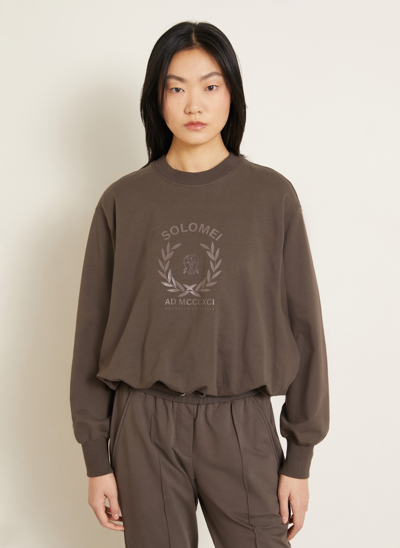 BRUNELLO CUCINELLI sweatshirt: DARK BROWN