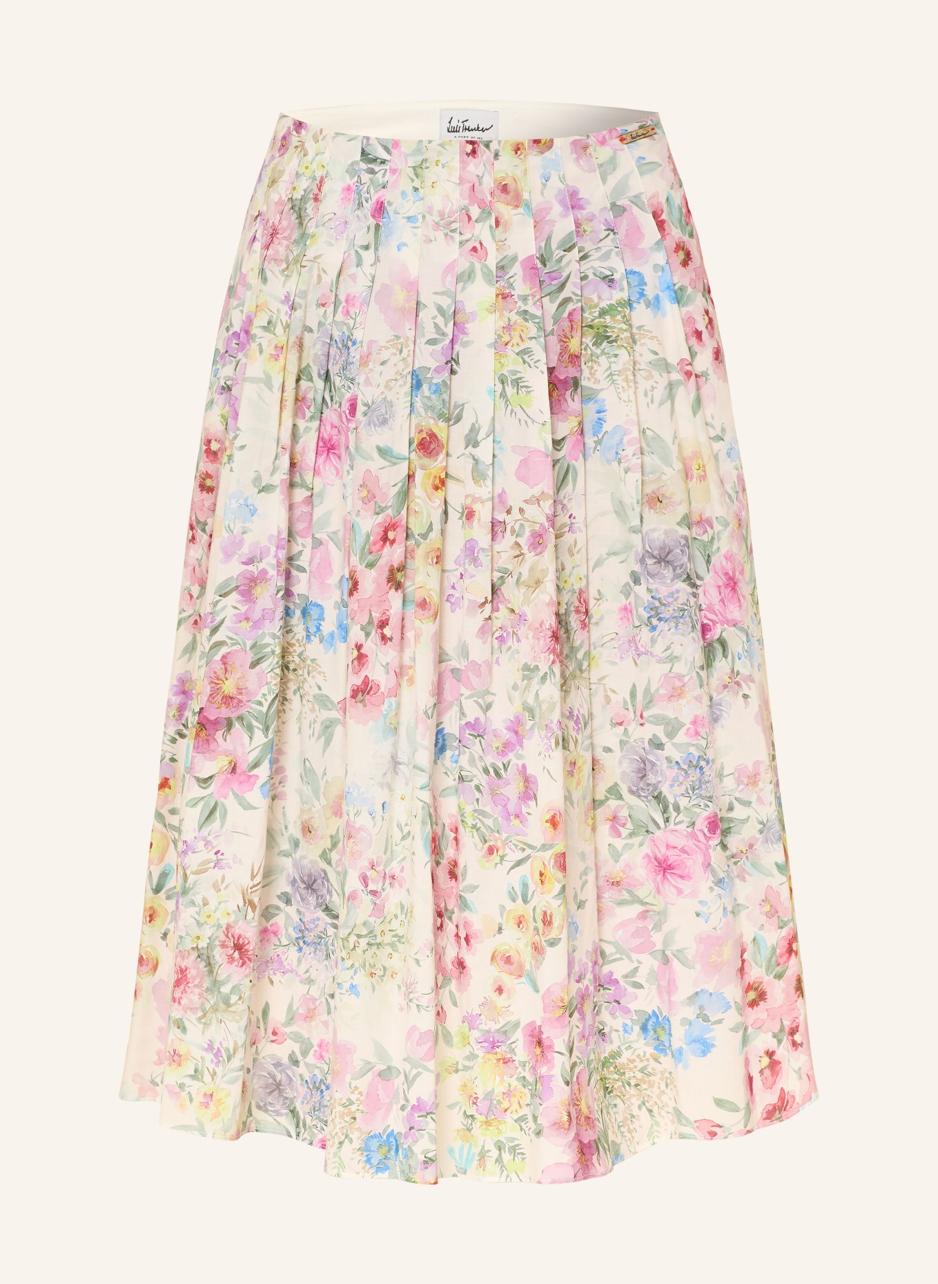 Luis Trenker Jupe plissée LUMADALYN: LILAS / JAUNE / VERT