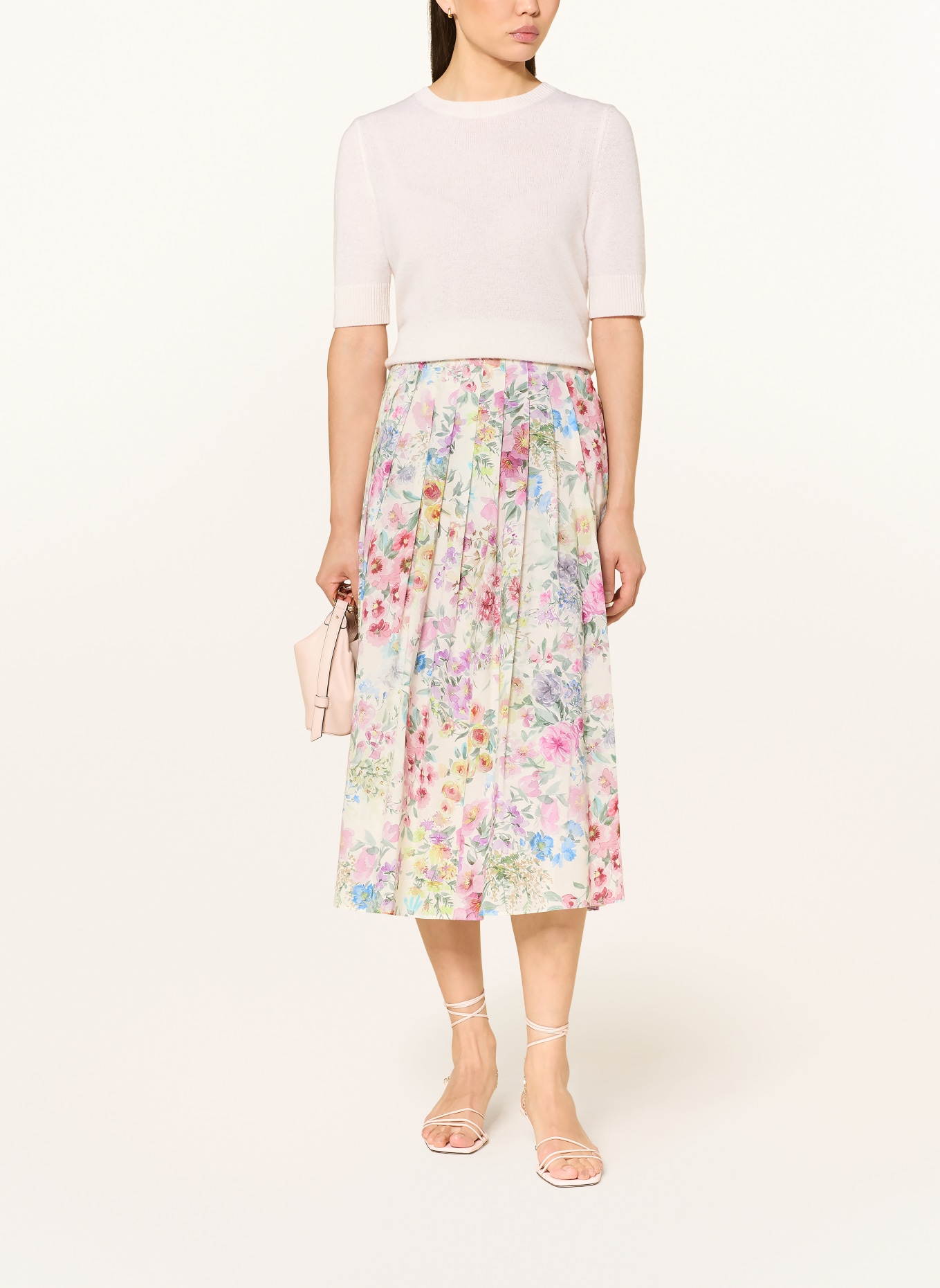 Luis Trenker Jupe plissée LUMADALYN: LILAS / JAUNE / VERT