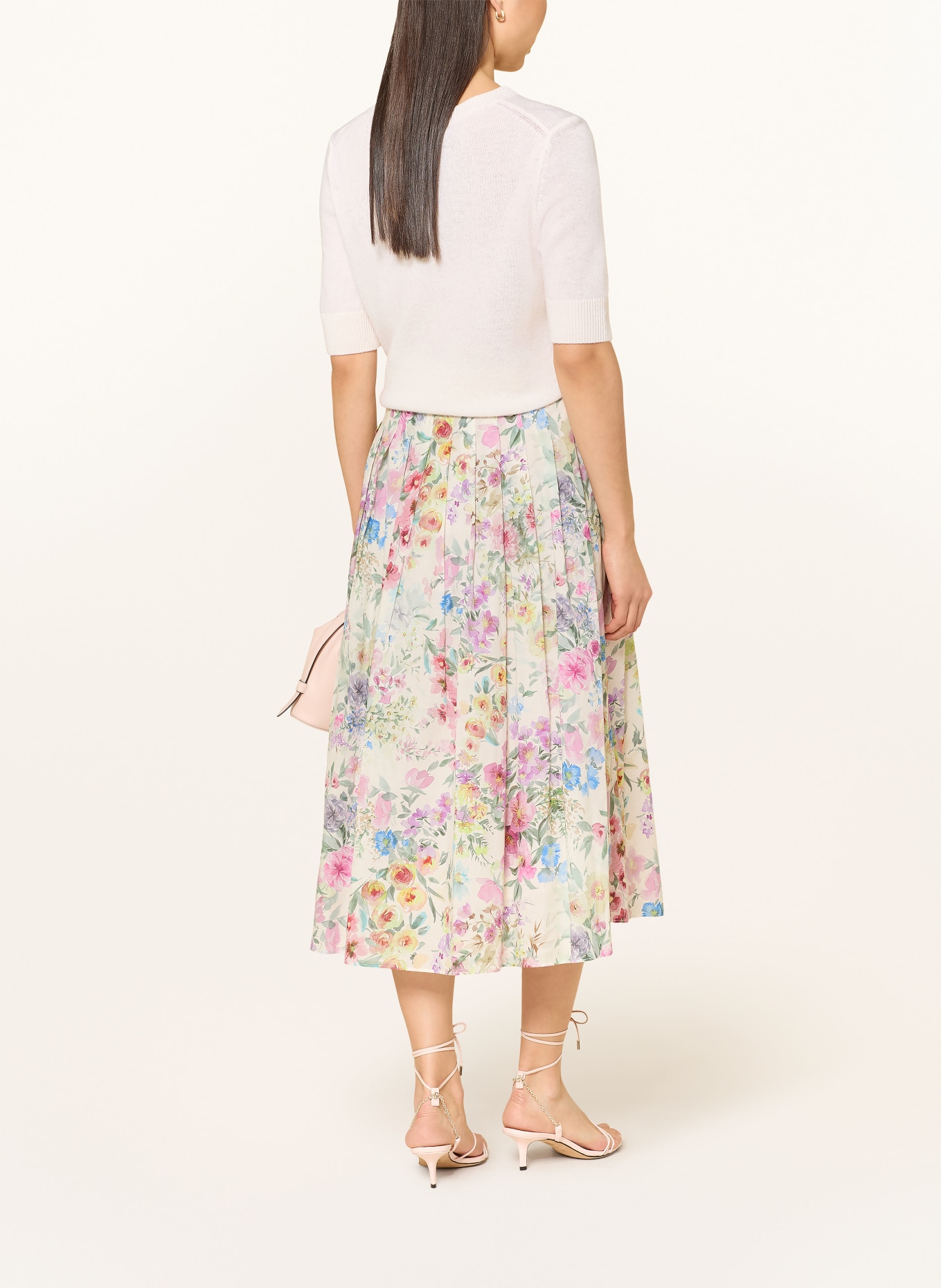 Luis Trenker Jupe plissée LUMADALYN: LILAS / JAUNE / VERT